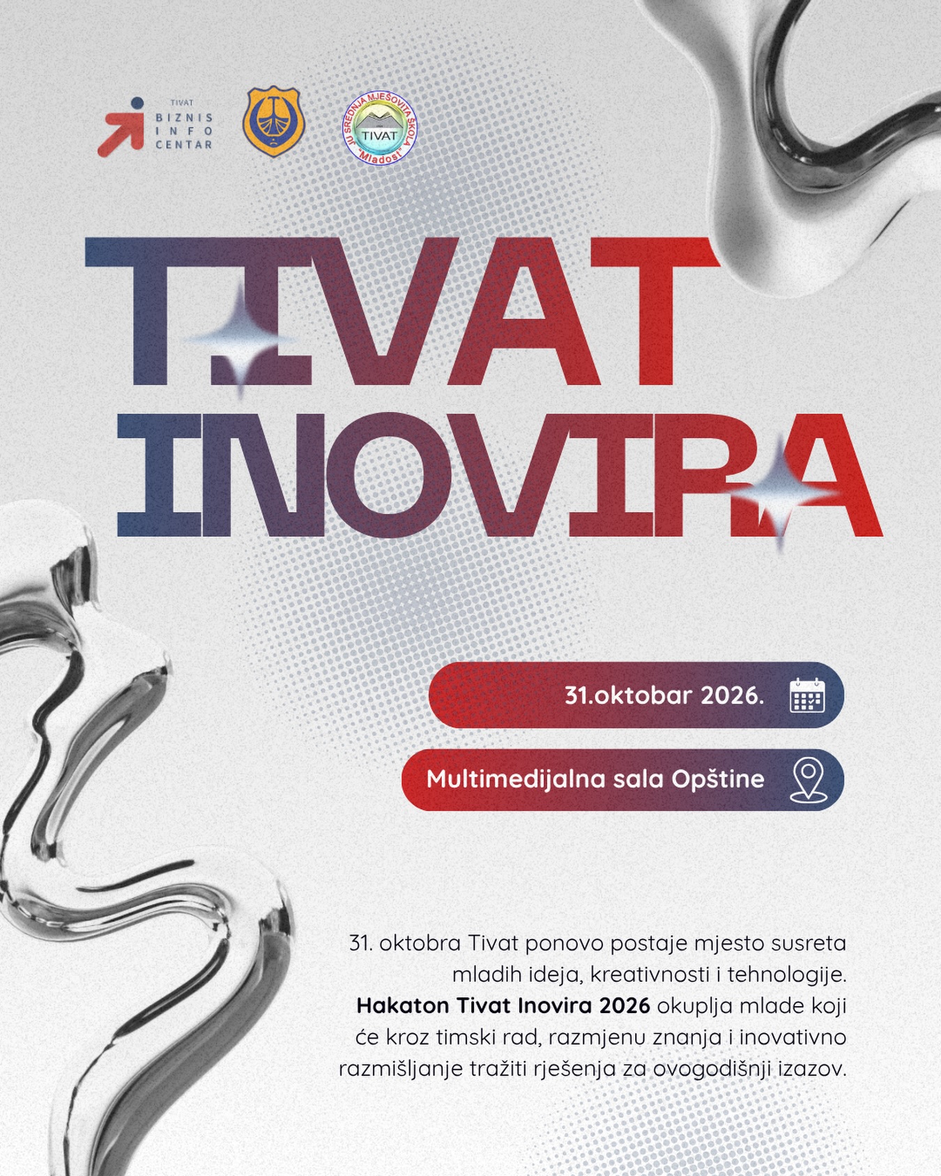 Hakaton Tivat Inovira 2026, Multimedijalna sala Opštine Tivat