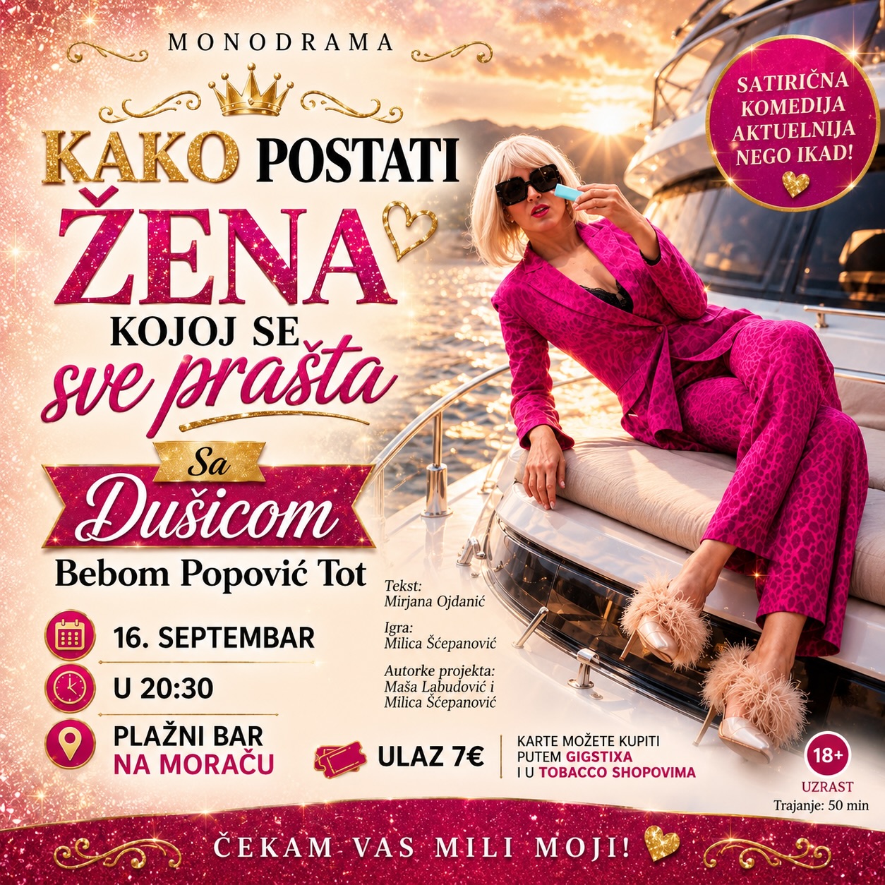 Kako postati žena kojoj se sve prašta, Plažni bar Na Moraču