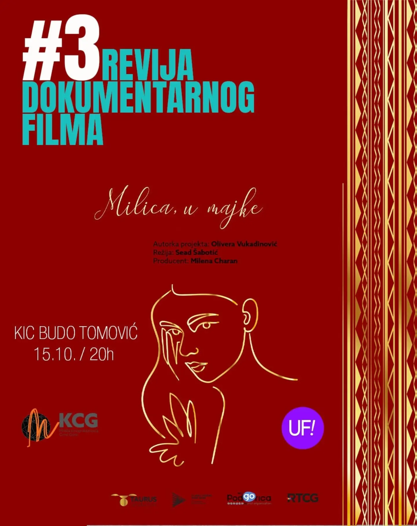 Dokumentarni film „Milica, u majke", KIC 'Budo Tomović'