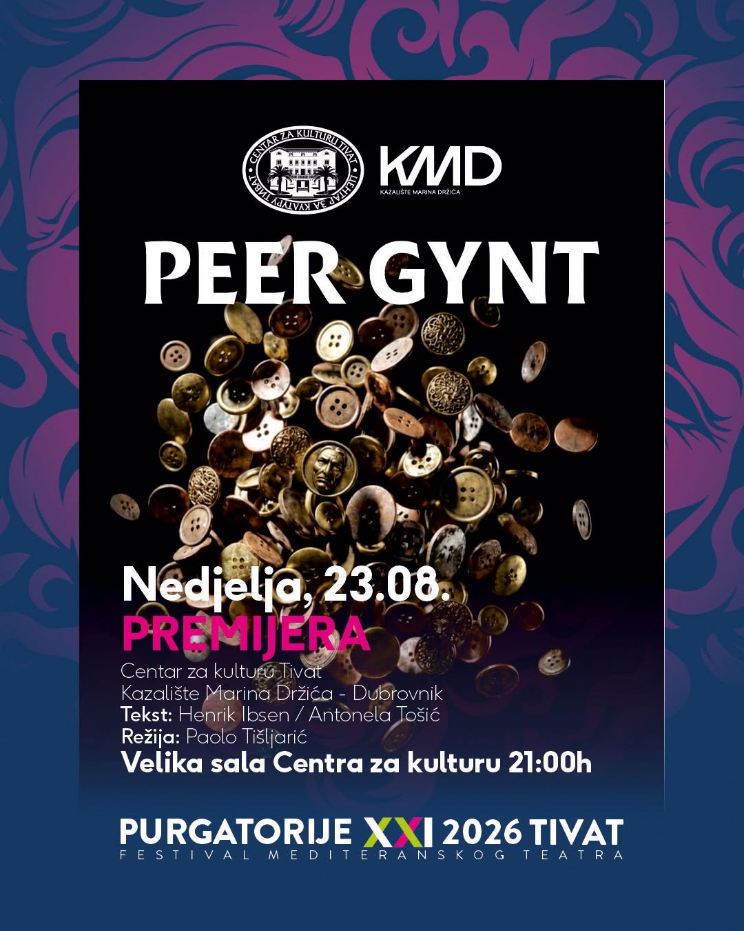 Peer Gynt - premijera, Velika sala Centra za kulturu Tivat