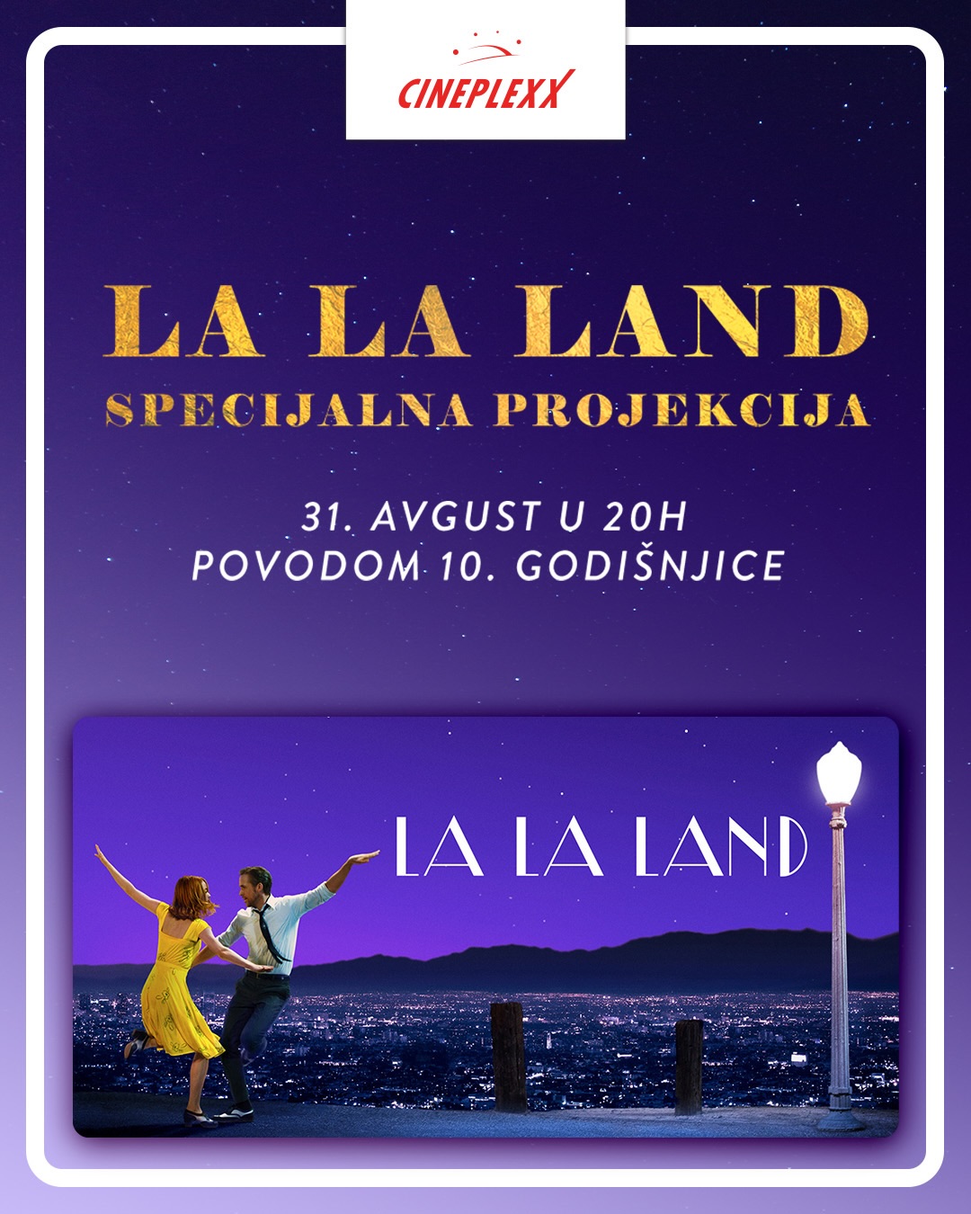 La La Land - specijalna projekcija povodom 10. godišnjice, Cineplexx Big Fashion