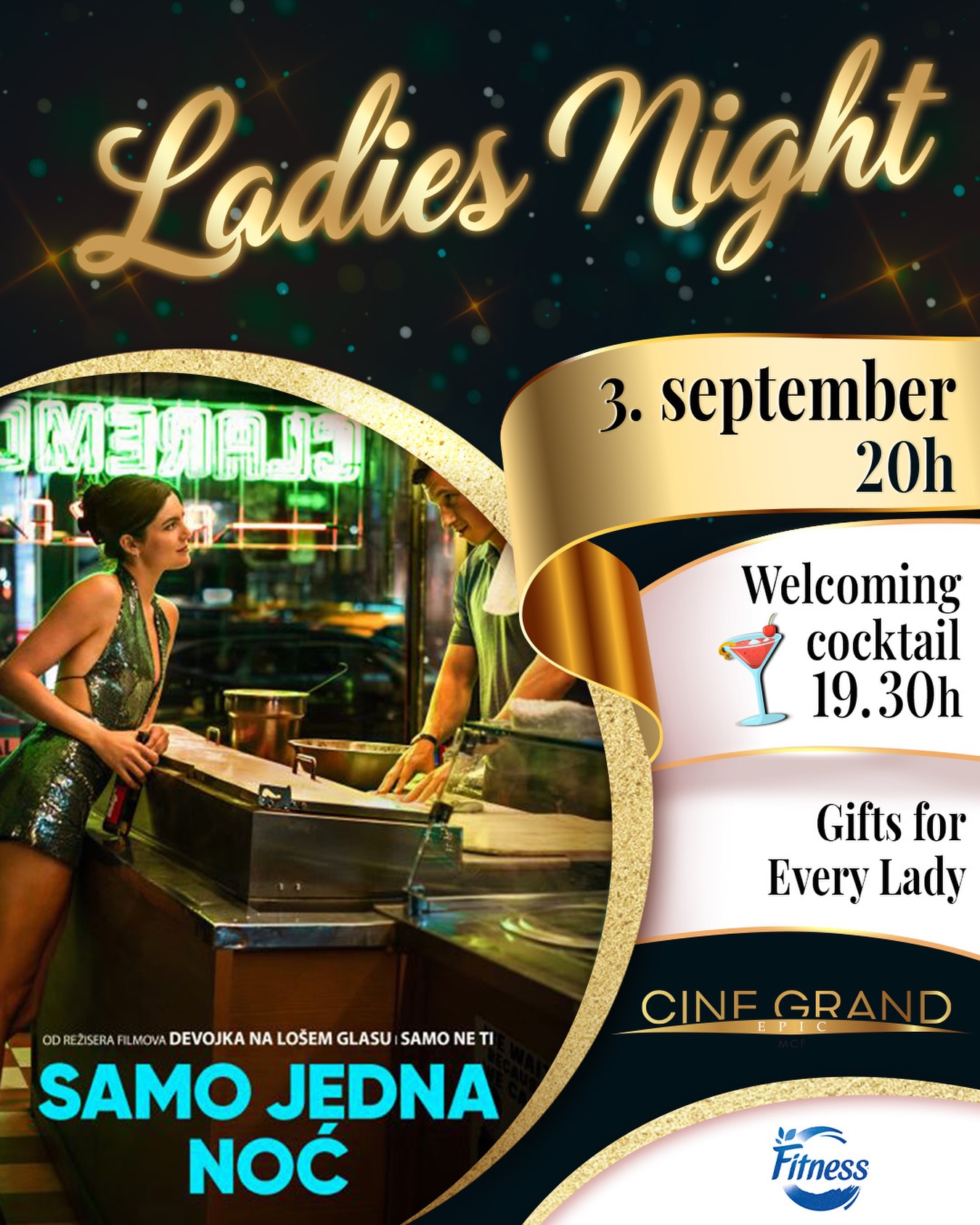 Ladies Night, Cine Grand Epic, Boka Place Porto Montenegro