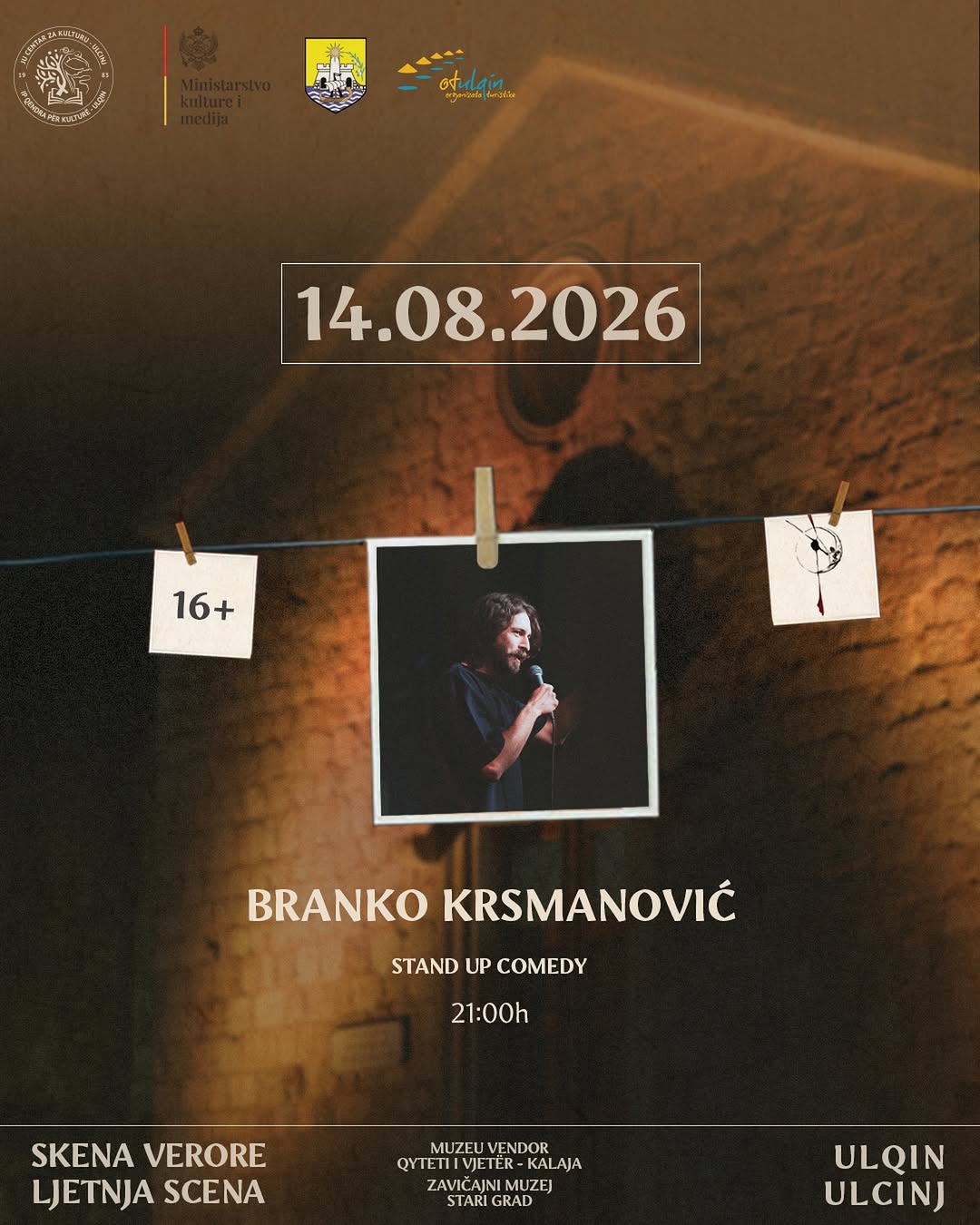 Branko Krsmanović - Best of Stand Up Comedy Show, Ljetnja scena / Zavičajni muzej Ulcinj