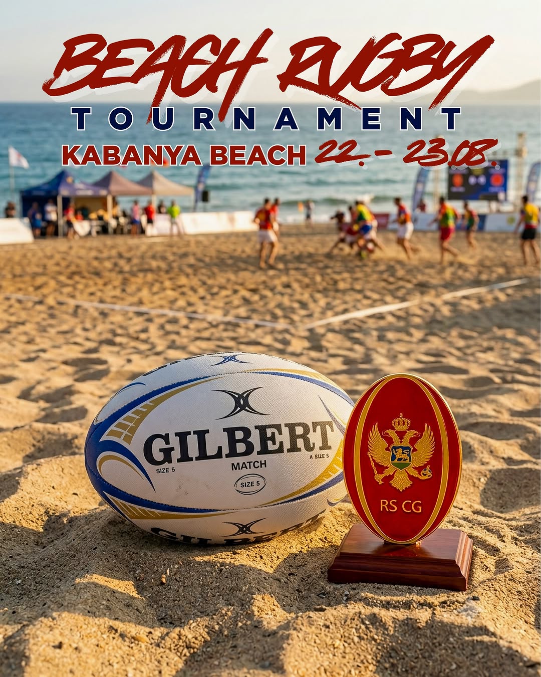 Beach Rugby Montenegro 2026, Kabanya Beach, Velika plaža, Ulcinj