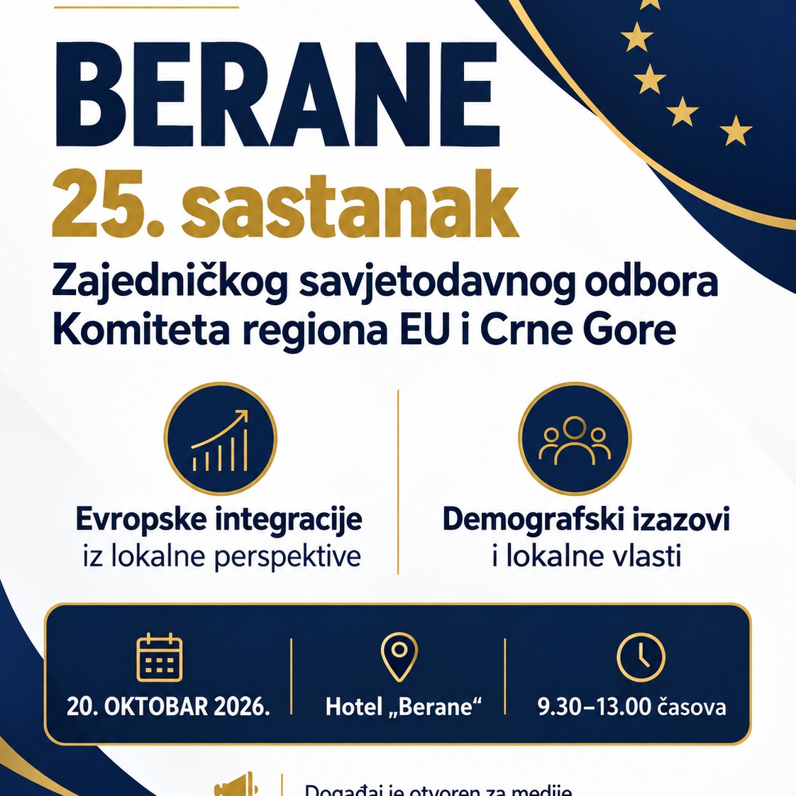 25. sastanak Zajedničkog savjetodnog odbora Komiteta regiona EU i Crne Gore, Hotel „Berane"
