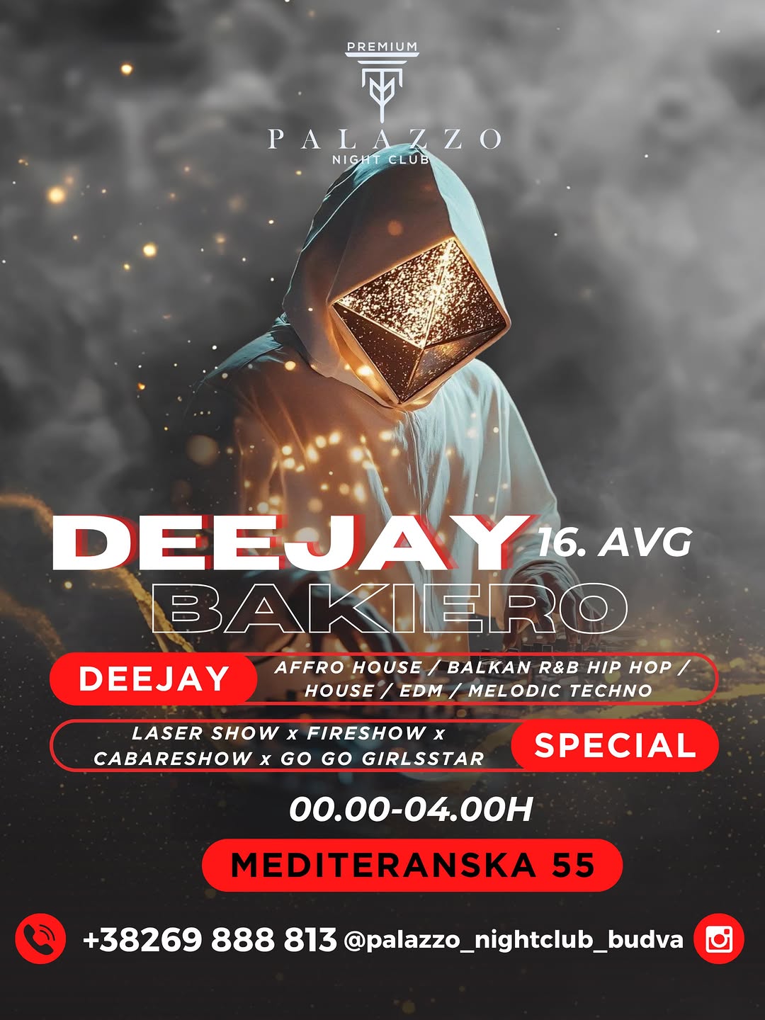 DJ BAKIERO, Palazzo Night Club