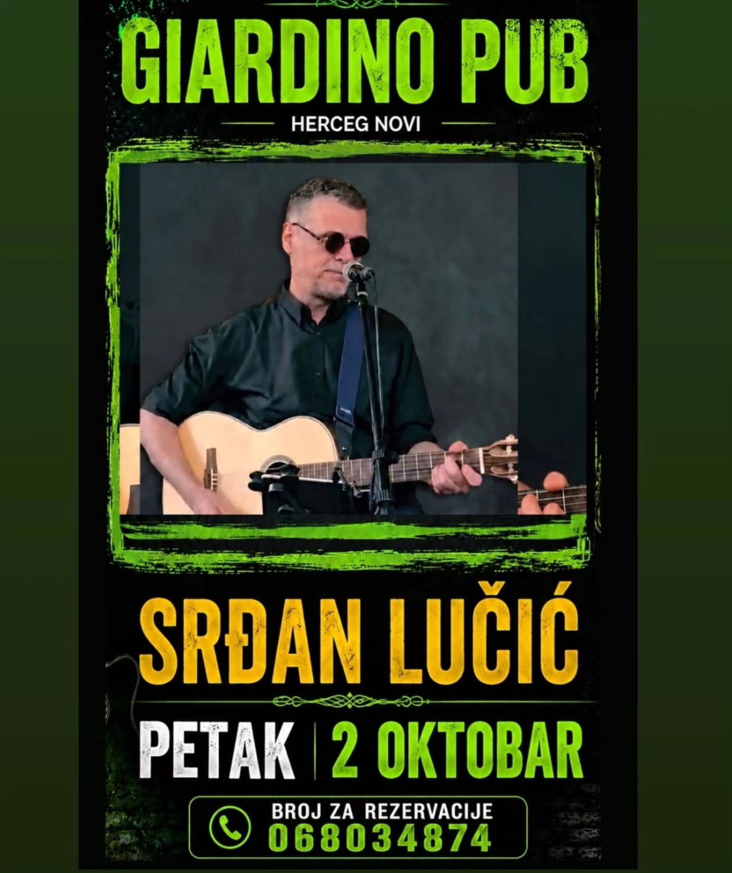 Srdjan Lucic -- nastup, Giardino Pub