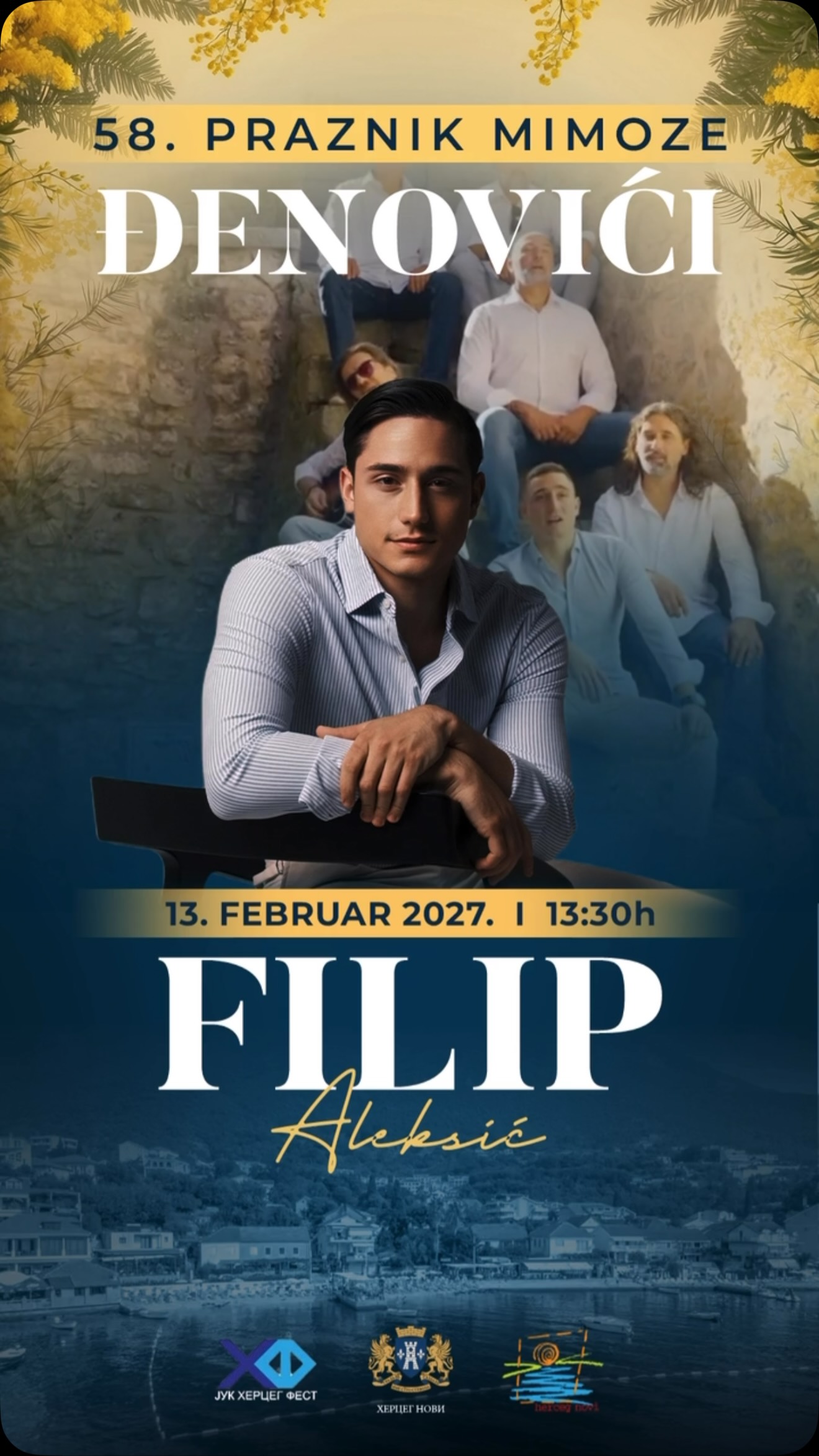 Praznik mimoze 2027 - koncert Filipa Aleksića, Đenovići