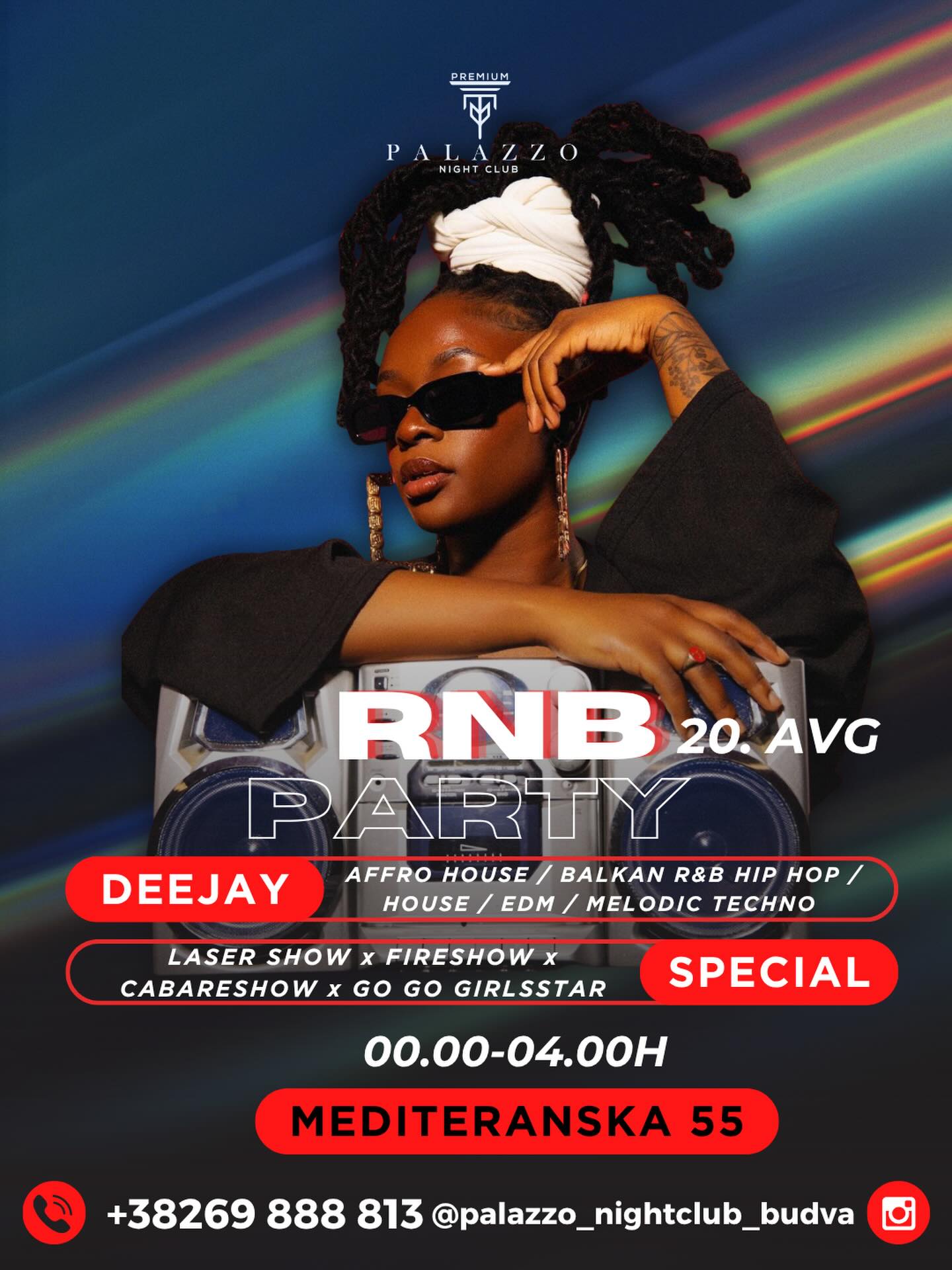 Palazzo Night Club: Afro House, Balkan R&B, Hip Hop, House, EDM, Melodic Techno, Palazzo Night Club