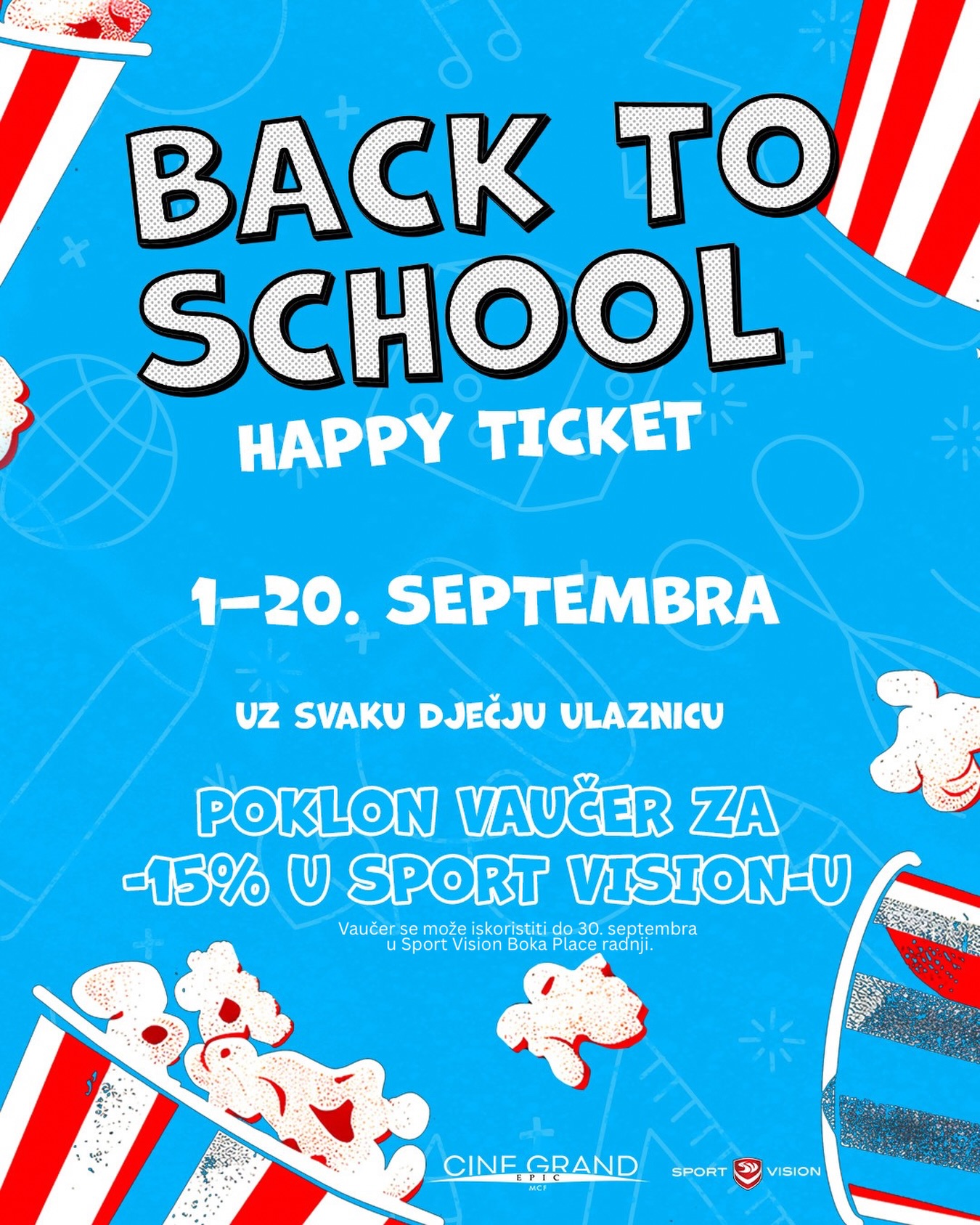 Back to School Happy Ticket, CineGrand Epic bio