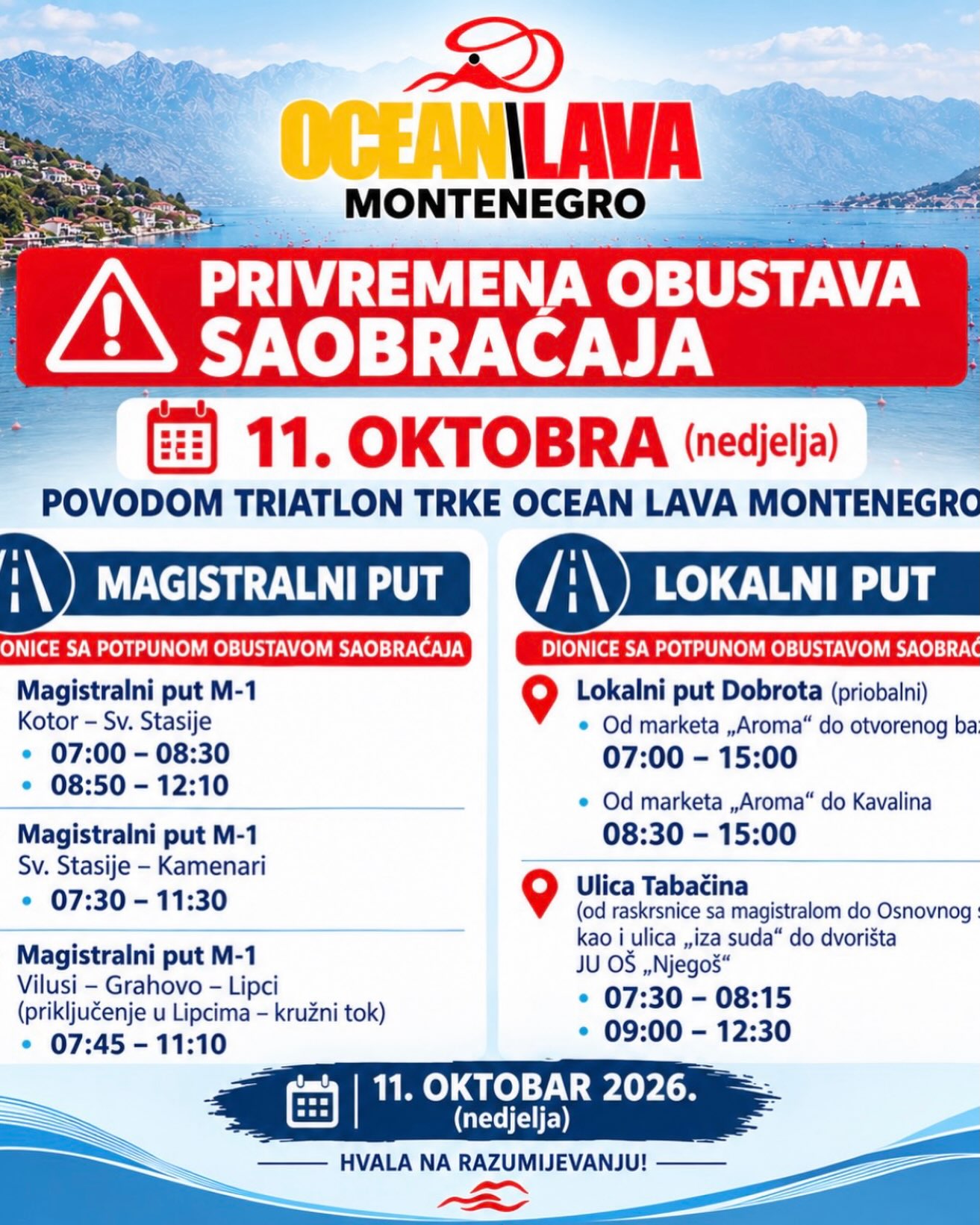OCEAN LAVA MONTENEGRO -- Međunarodna triatlon trka, City Beach