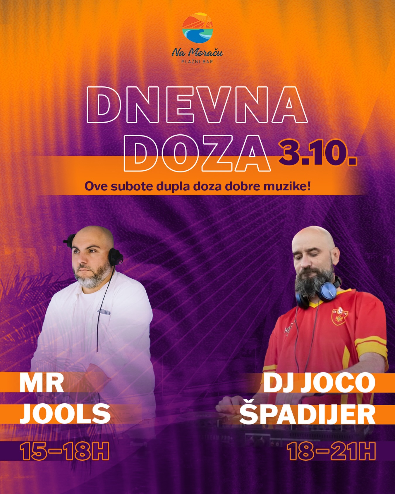 Dnevna doza dobre muzike -- DJ setovi, Plažni bar Na Moraču