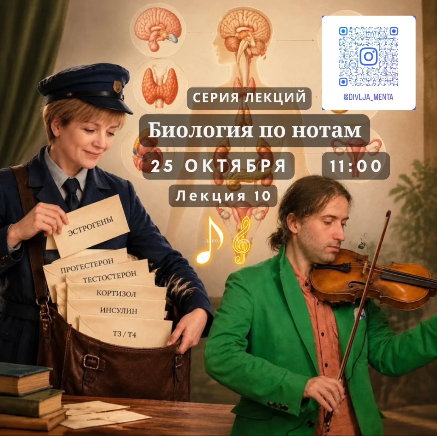 Лекция 10: Биология по нотам -- гормоны и эндокринная система, Divlja Menta