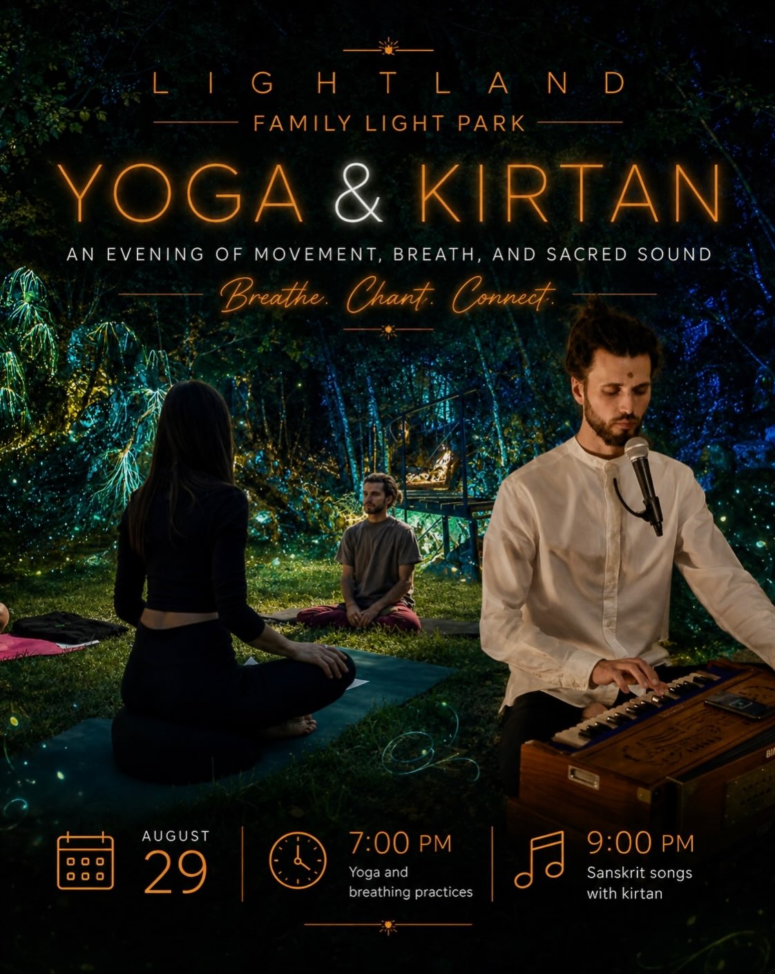 Yoga & Kirtan: An Evening of Movement, Breath and Sacred Sound, Парк LightLand