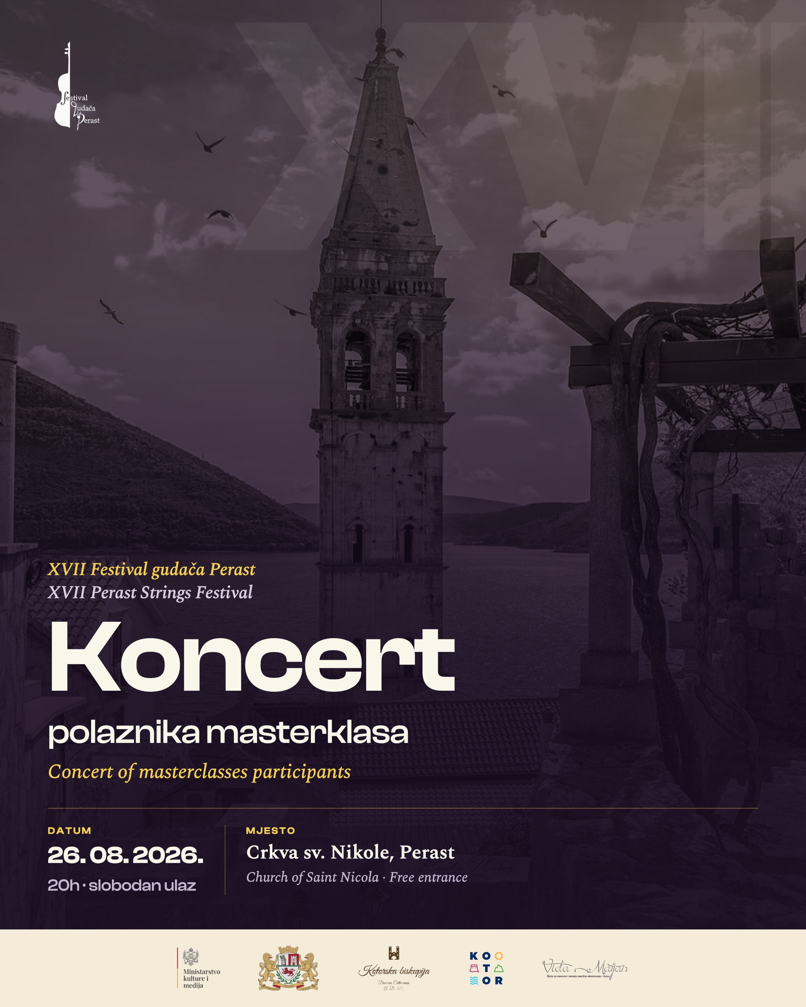 Koncert polaznika masterklasa, Crkva sv. Nikole, Perast