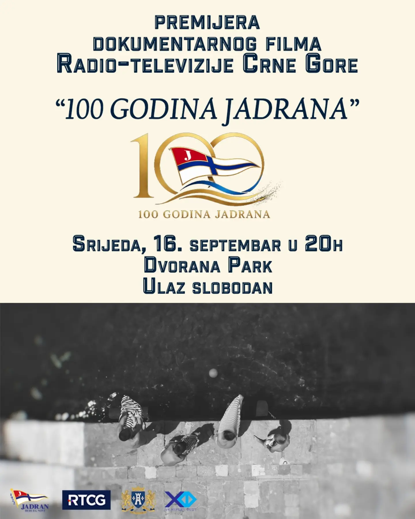 Premijera dokumentarnog filma "100 godina Jadrana", Dvorana Park