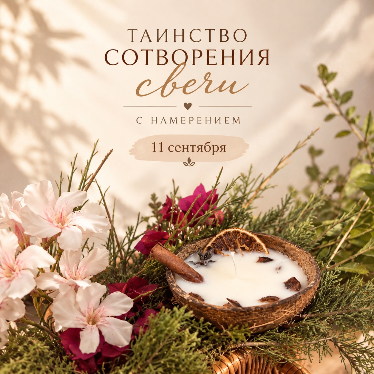 Таинство сотворения свечи с намерением, Пространство Дикая Мята