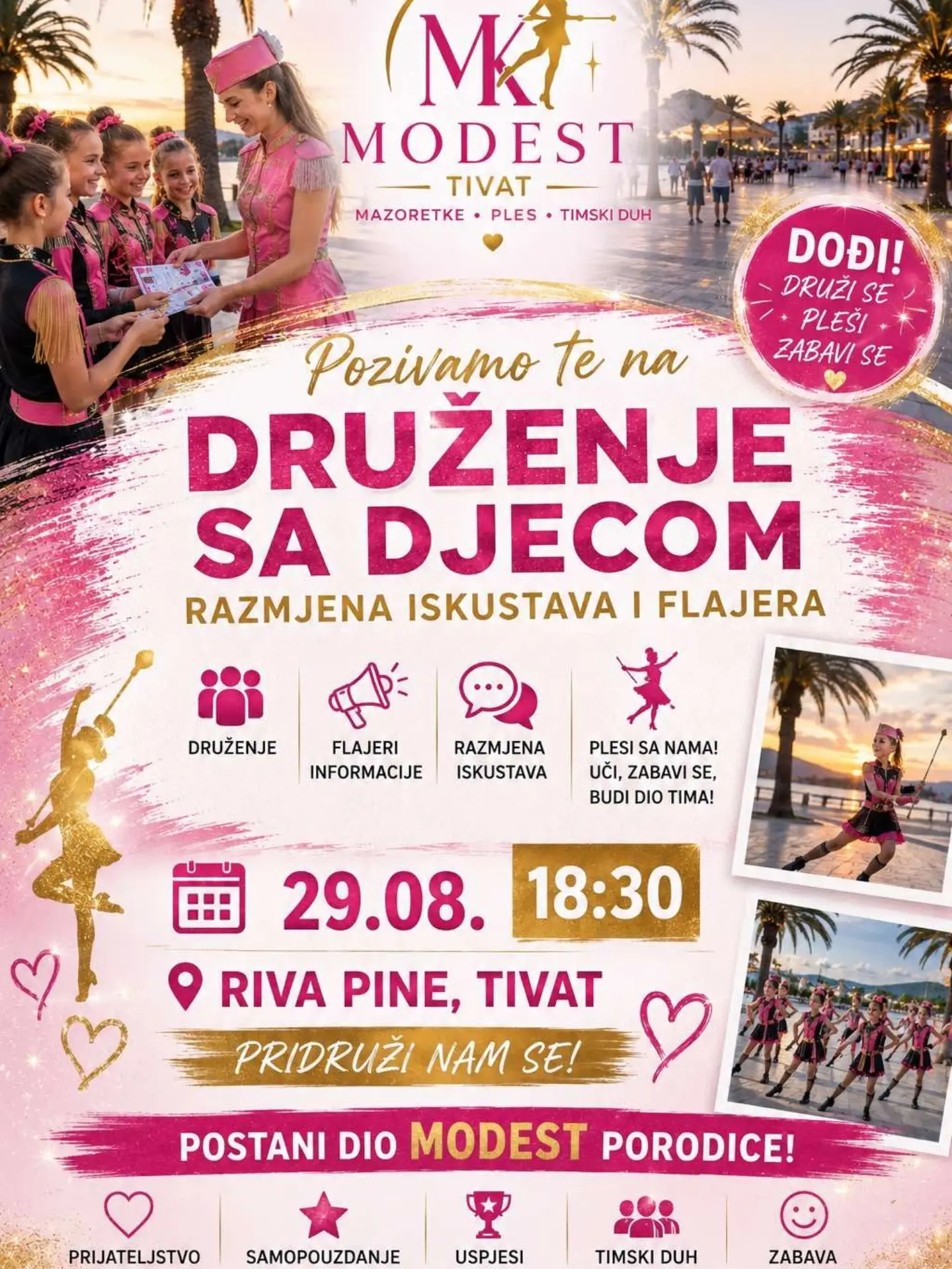 Druženje sa djecom - Modest Tivat, Riva Pine