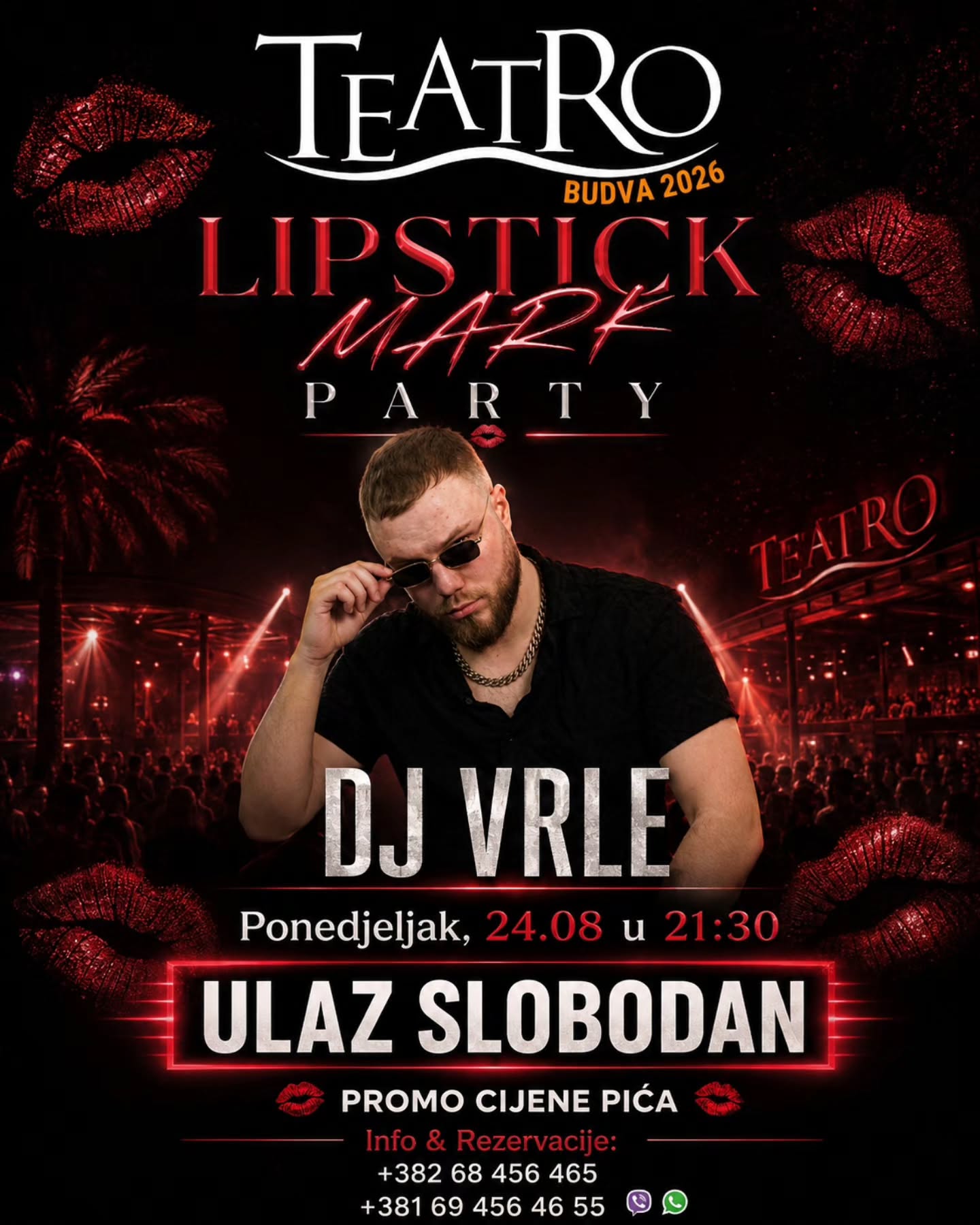 Lipstick Mark Party, Teatro Budva