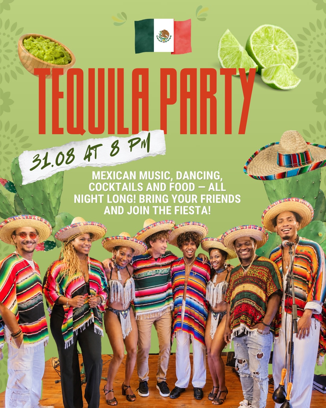 Mexican Tequila Party at Casa Latina, Casa Latina, Bečići Beach