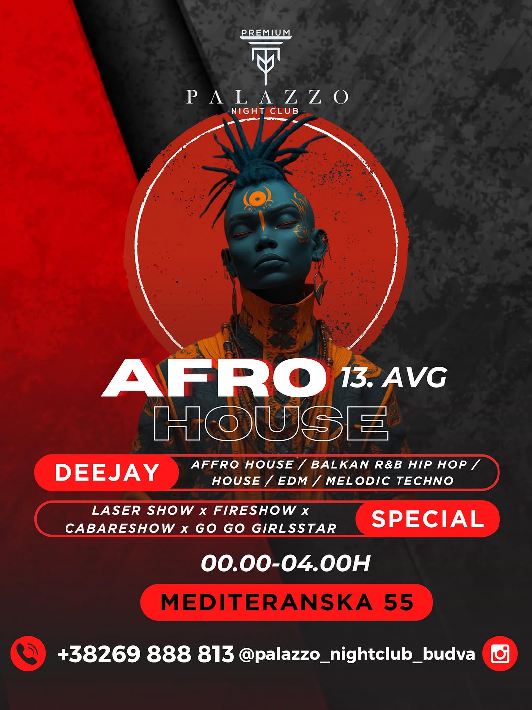 AFRO HOUSE, Palazzo Night Club