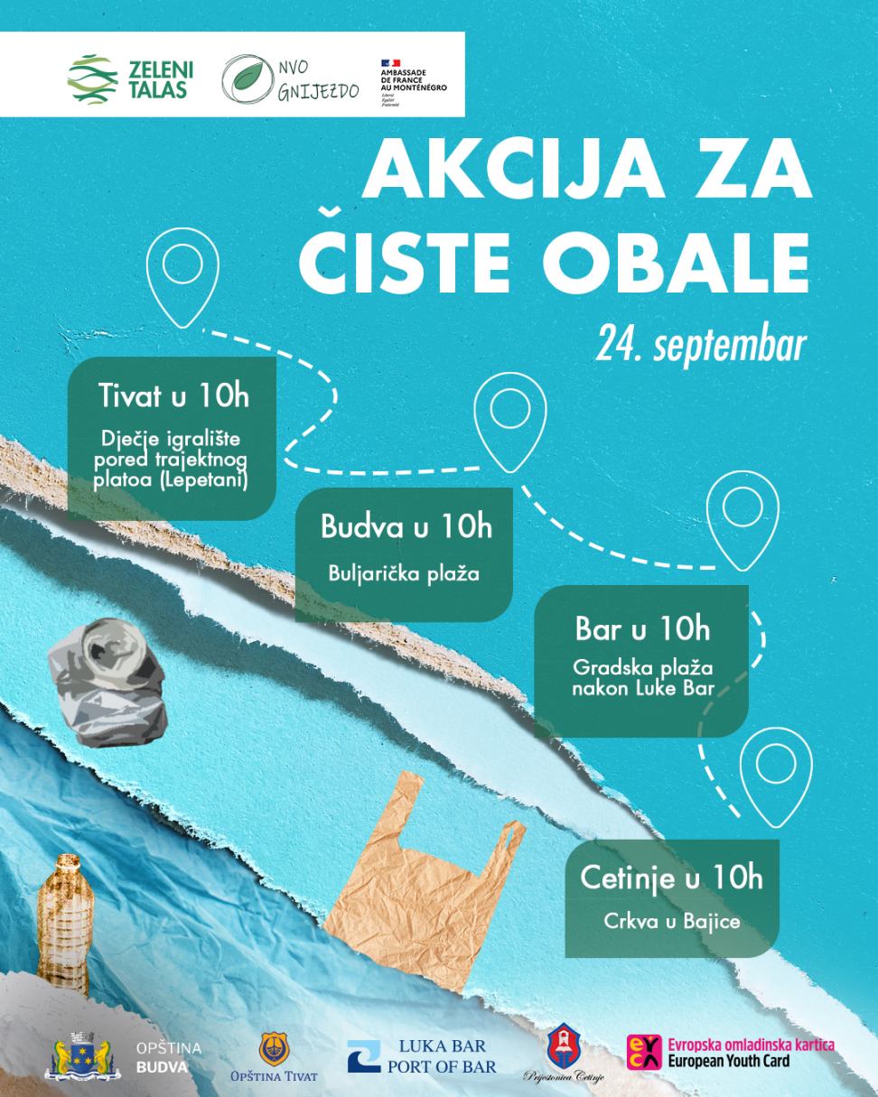 Akcija čišćenja obala - Bar, Gradska plaža nakon Luke Bar