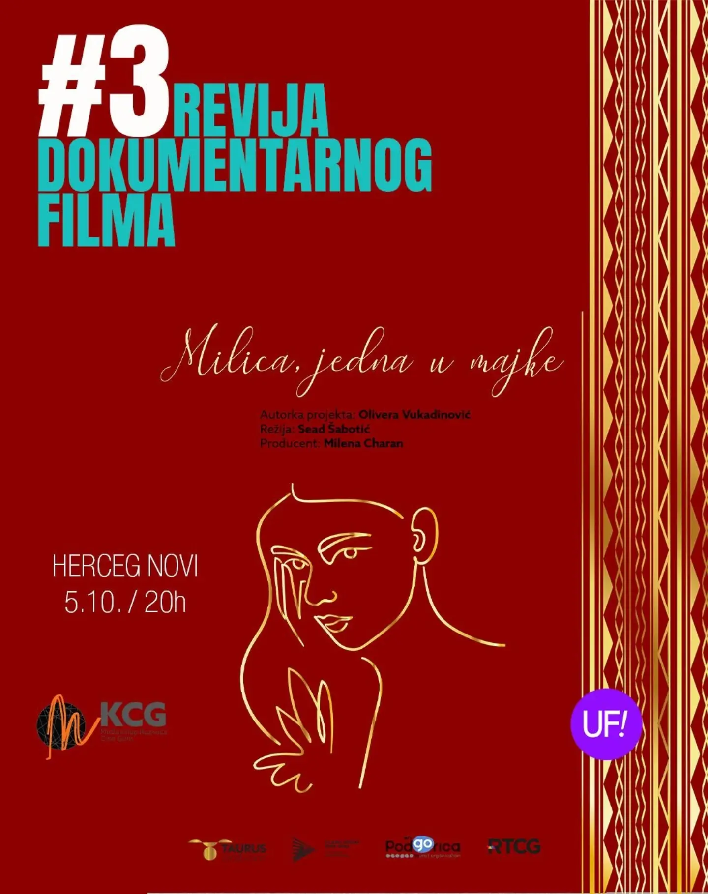 Milica, u majke (dokumentarni film), KCG