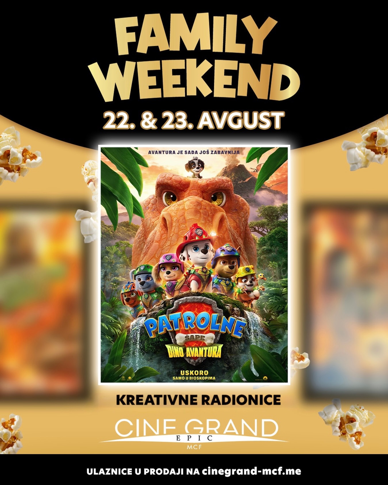 Porodični vikend u Cine Grand Epic bioskopu, Cine Grand Epic bioskop