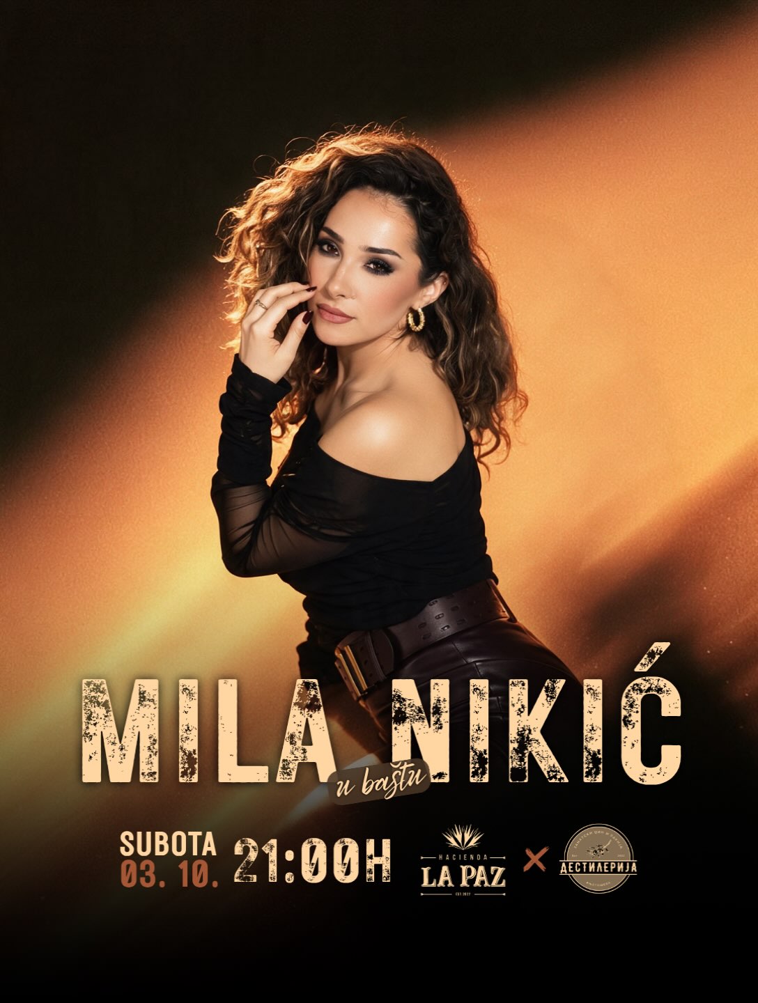 Mila Nikić u bašti La Paza i Destilerije, La Paz