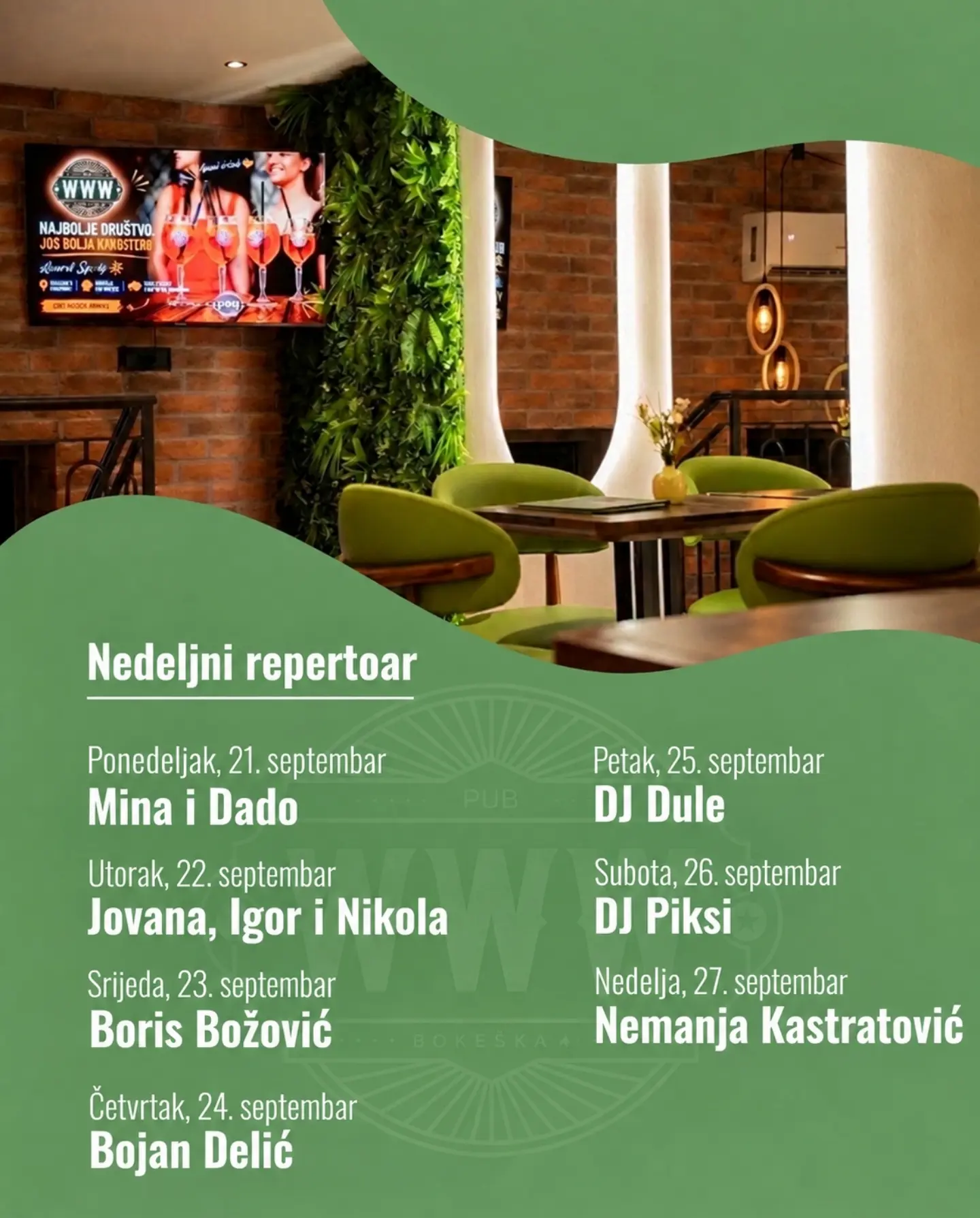 Mina i Dado, Pub WWW, Bokeška 4
