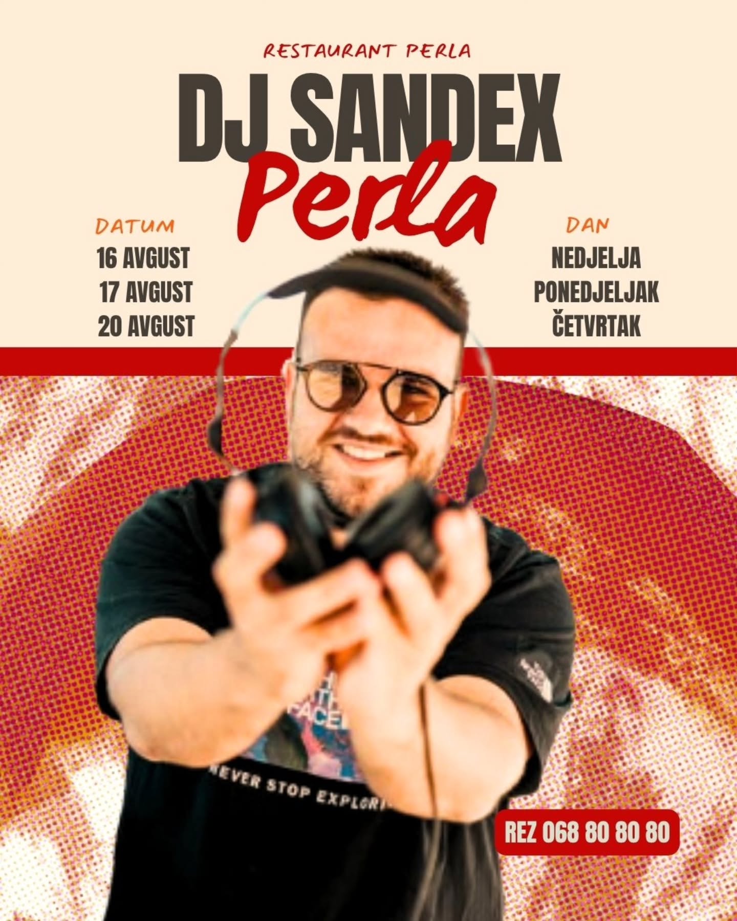 DJ SANDEX Muzički program u Restoran Perla, Restoran Perla