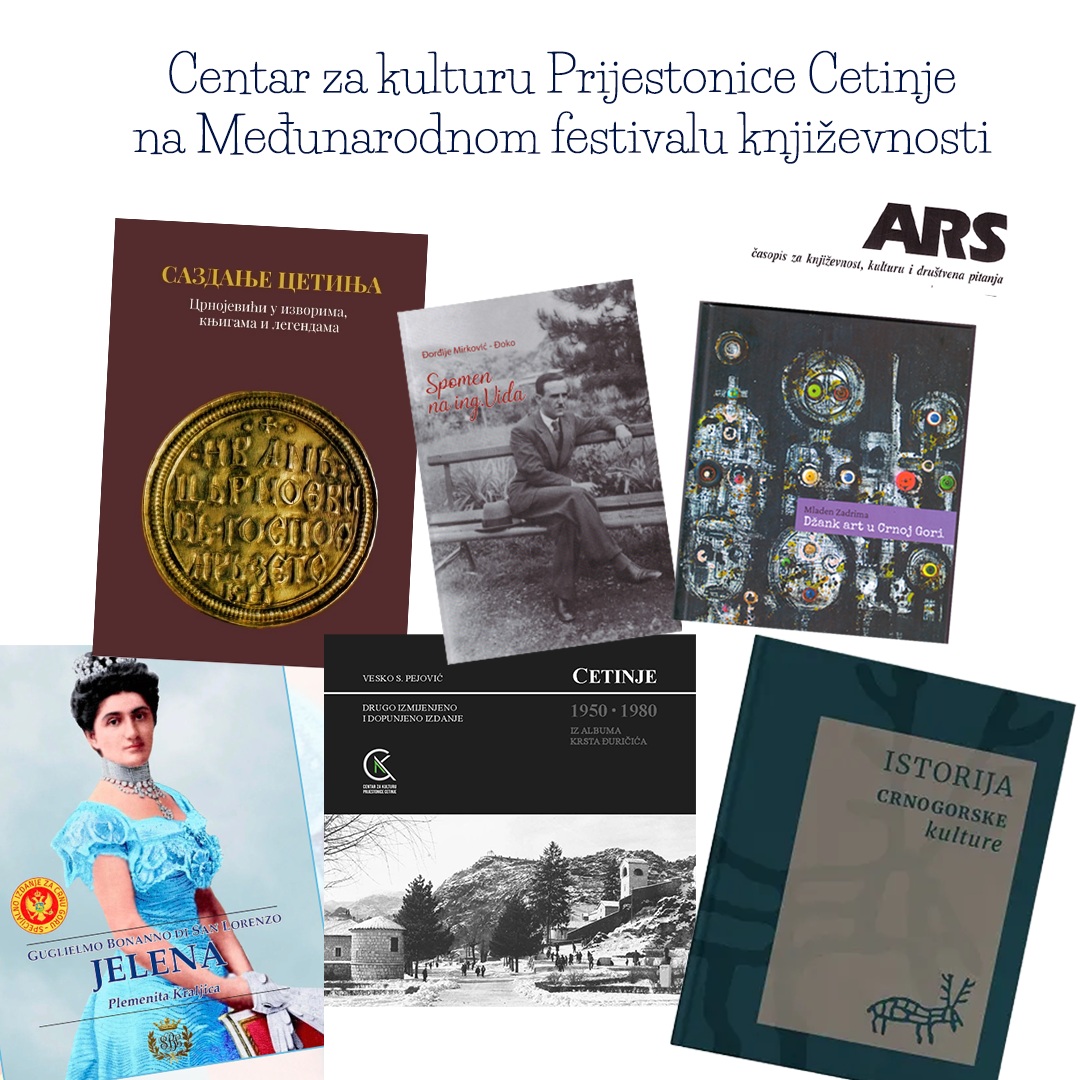 Štand Centra za kulturu Prijestonice Cetinje na Međunarodnom festivalu književnosti, Trg nezavisnosti