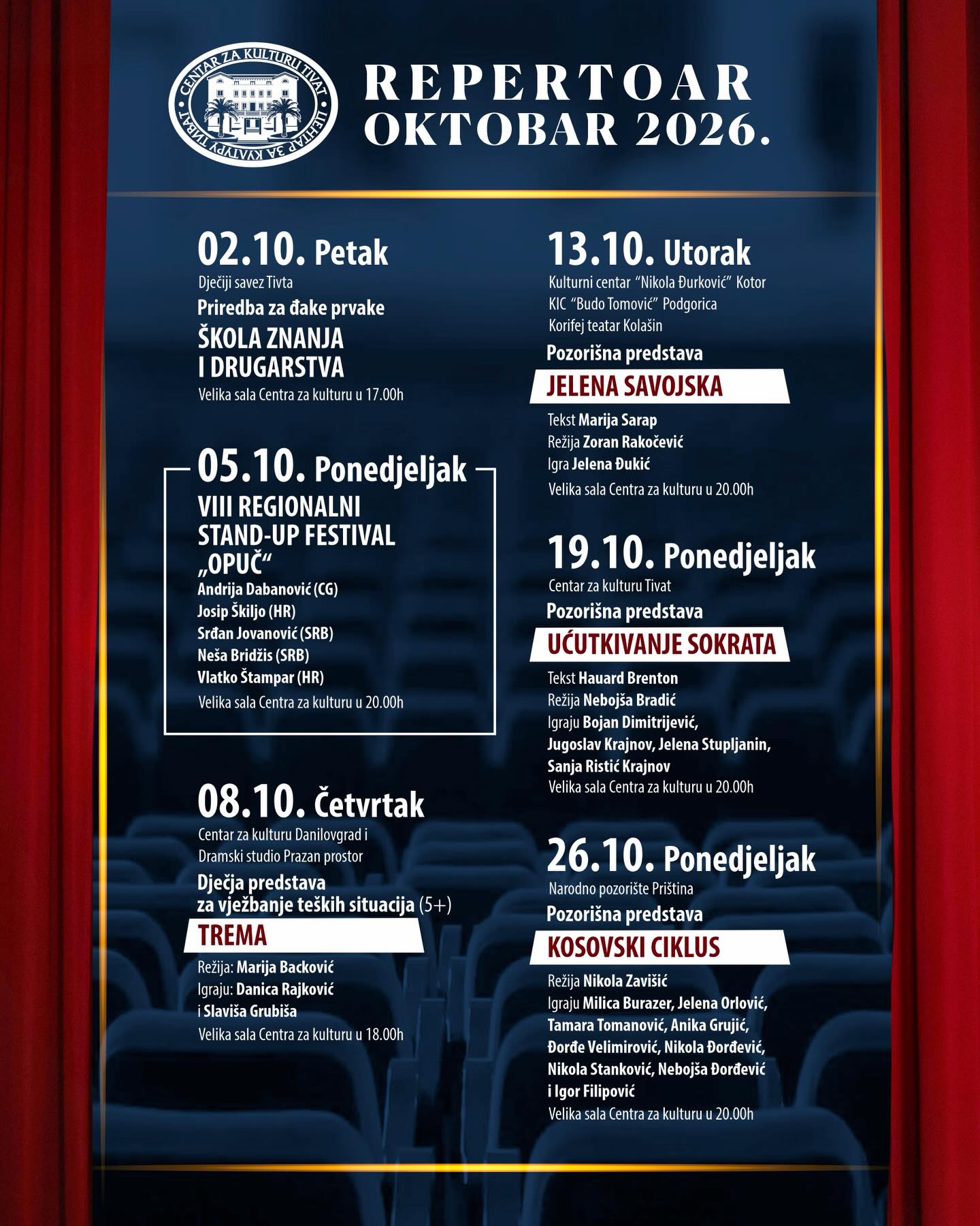Djecja predstava - Trema, Centar za kulturu Tivat