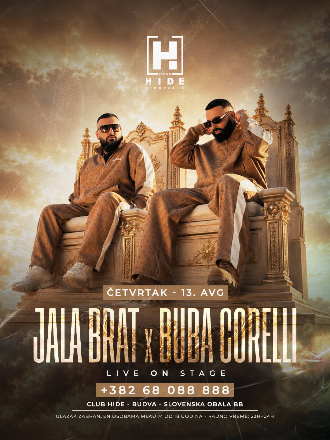 Jala Brat x Buba Corelli, Club Hide