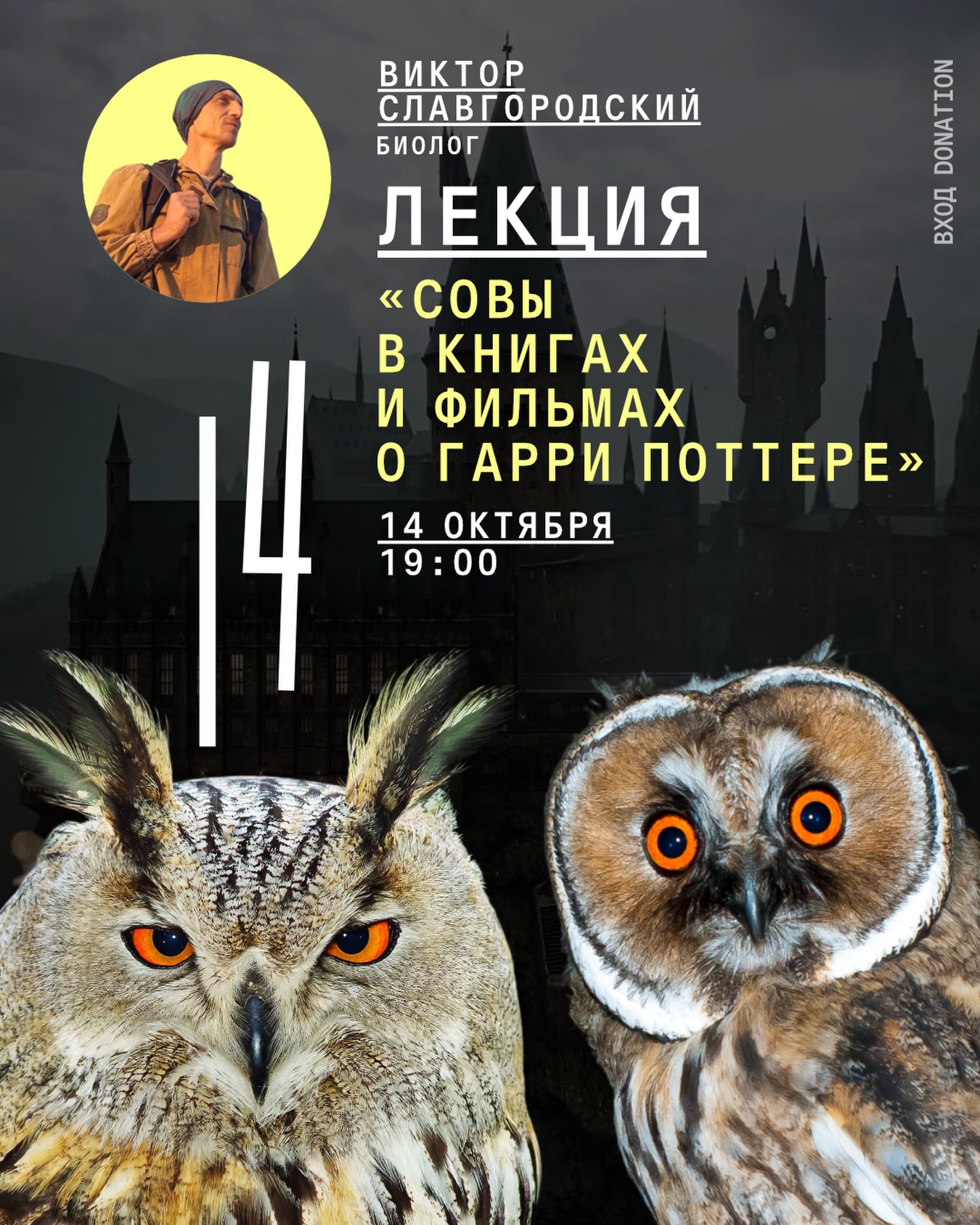 Лекция «Совы в книгах и фильмах о Гарри Поттере», Auditoria Budva