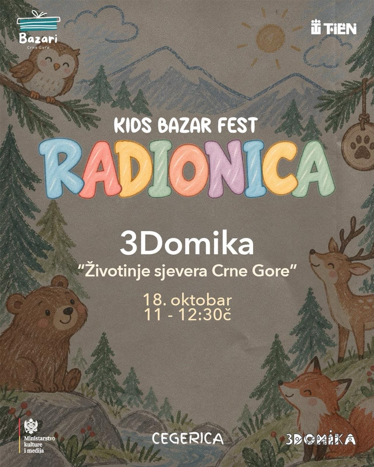 3Domika - „Životinje sjevera Crne Gore"