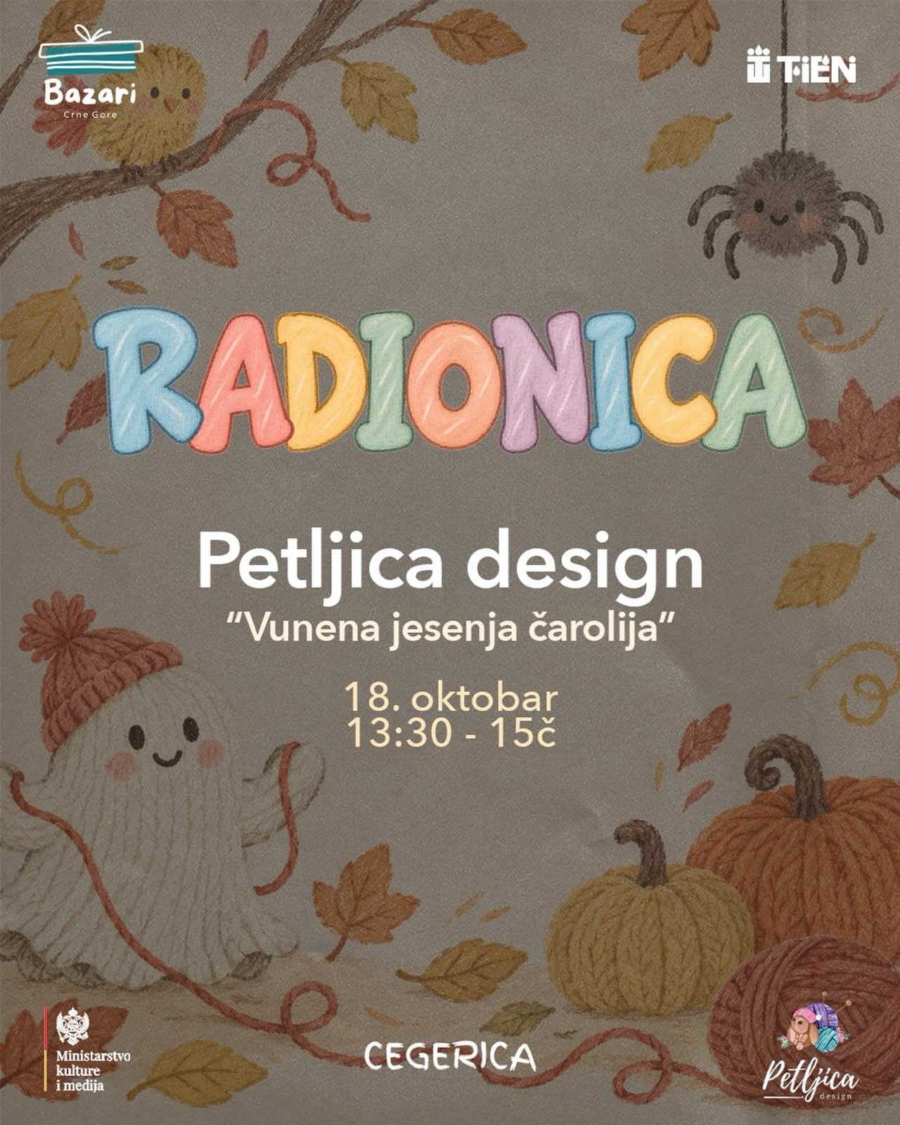 Vunena jesenja čarolija - kreativna radionica za djecu