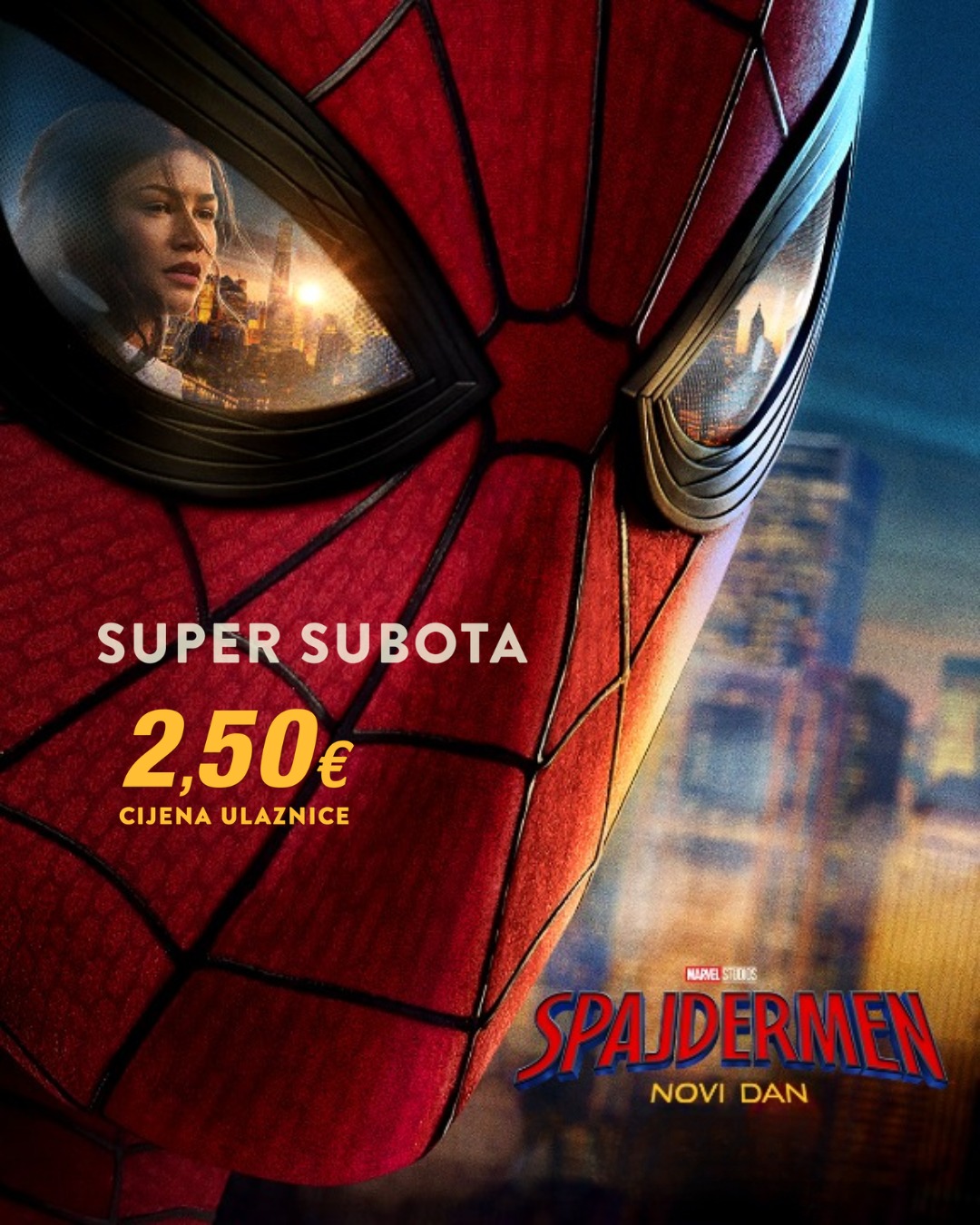 Spajdermen: Novi Dan -- projekcija 18:15 2D, Cineplexx Big Fashion