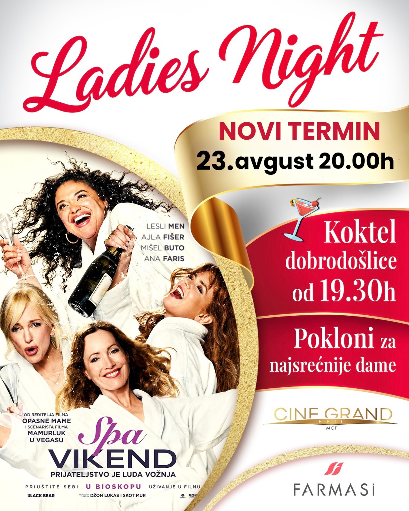 Ladies Night: Spa vikend, CineGrand Epic