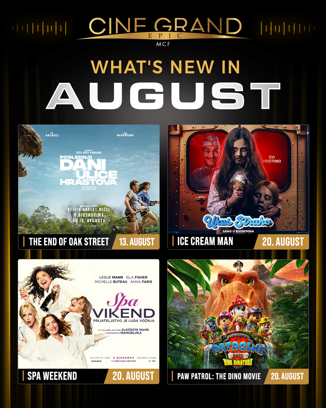 Spa Weekend, CineGrand Epic