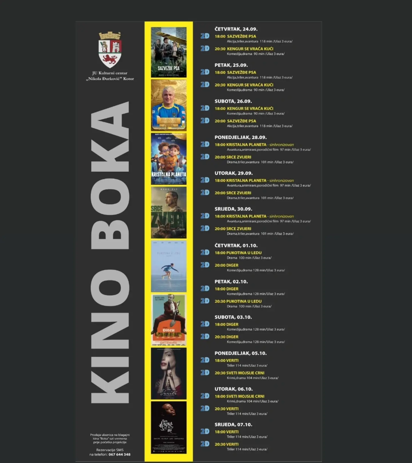 Pukotina u Ledu, Kulturni centar Kotor