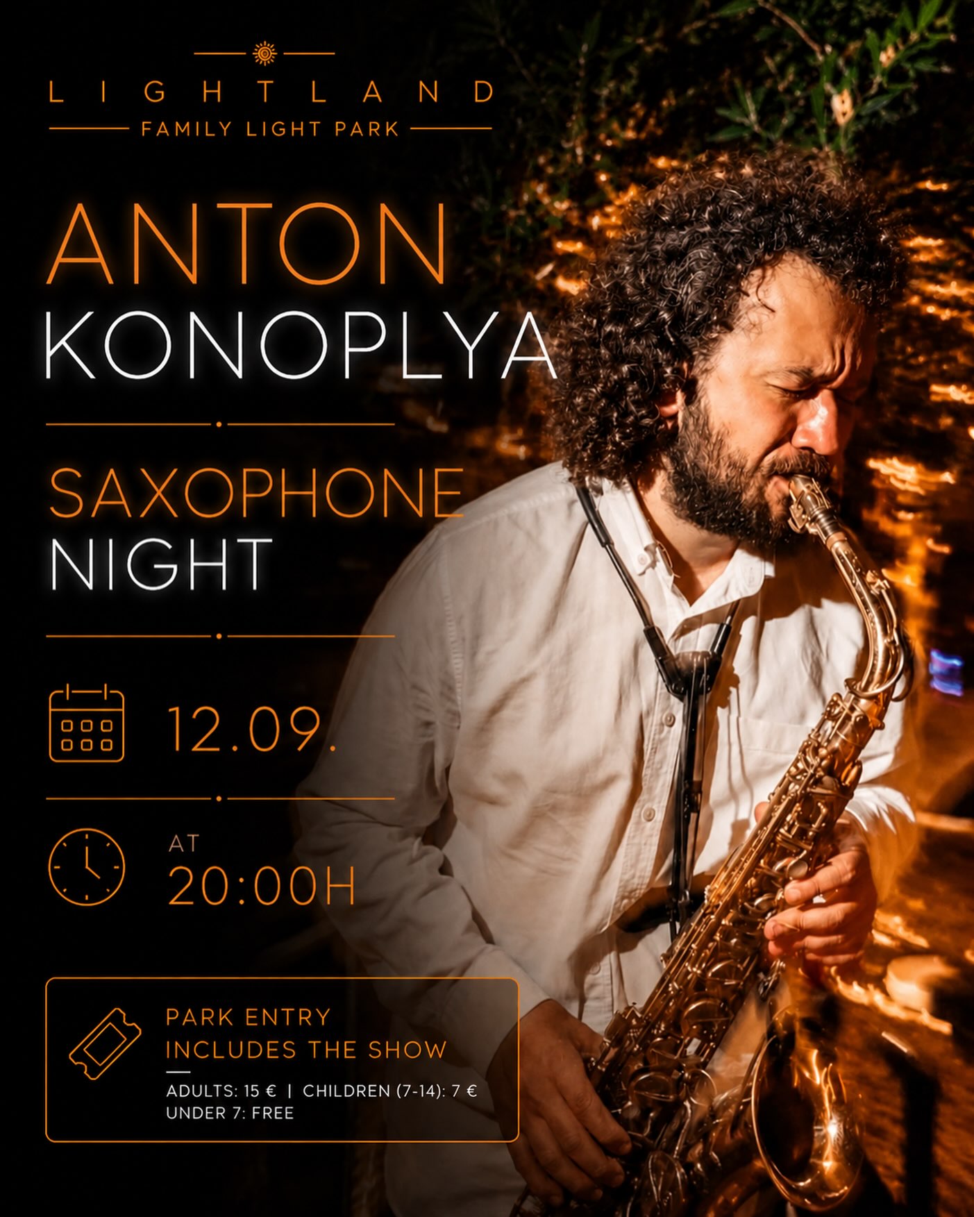 Anton Konoplya Saxophone Night, Парк LightLand