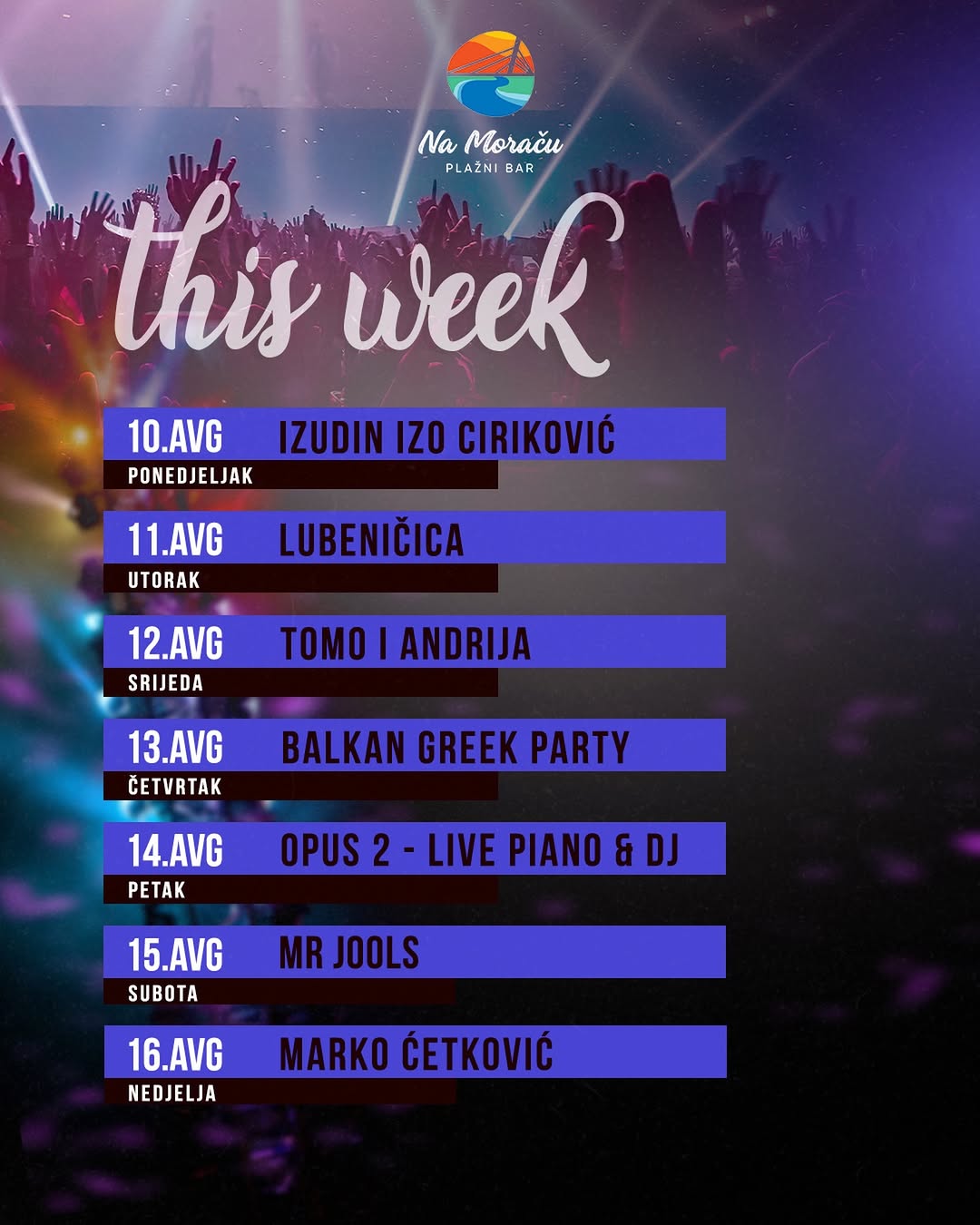 Toio Andrija, Plažni bar Na Moraču