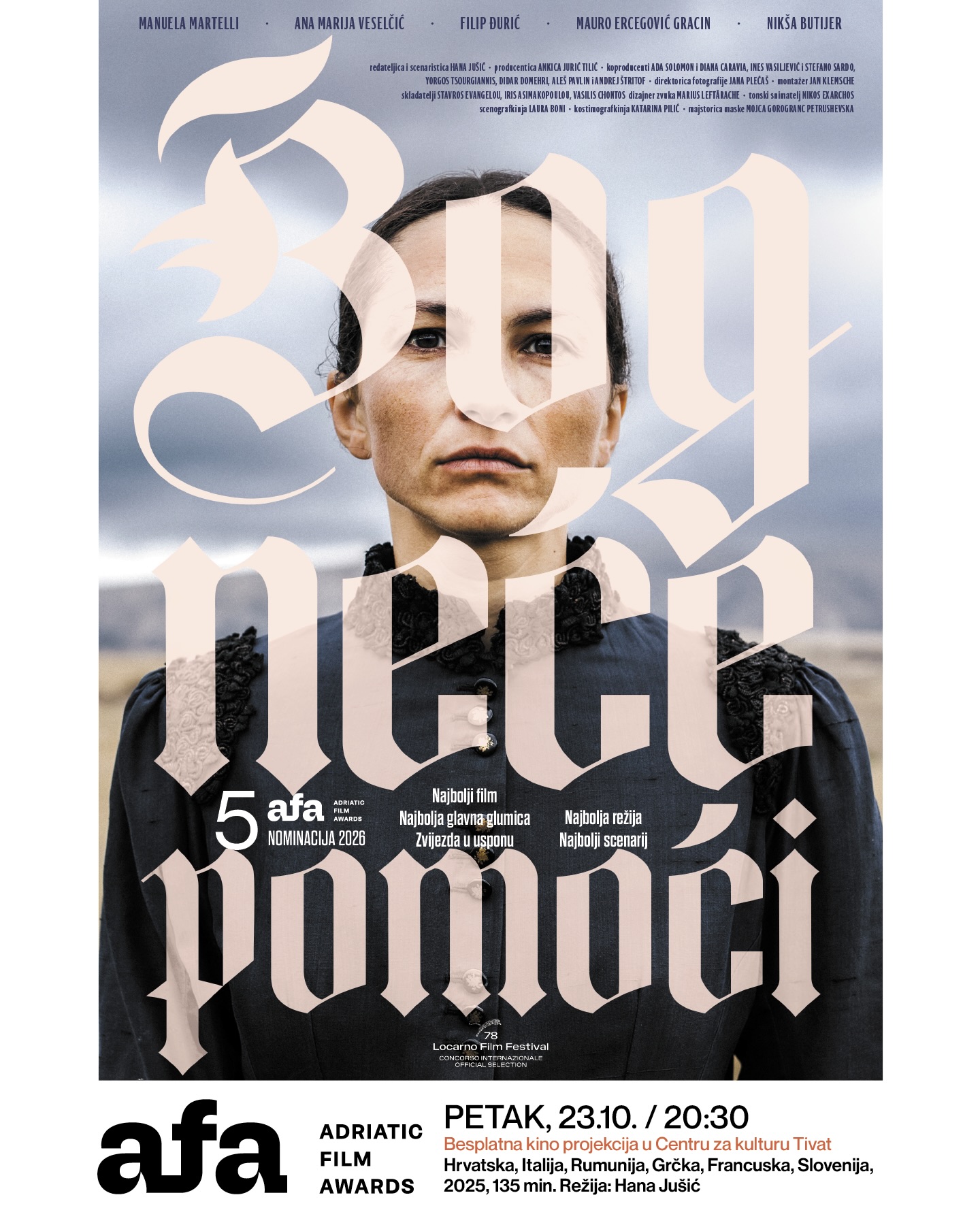 Adriatic Film Awards -- projekcija filma "Majhuljifilm", Centar za kulturu Tivat