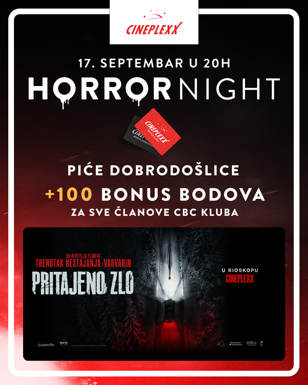 HORROR NIGHT - PRITAJENO ZLO, Cineplexx Big Fashion