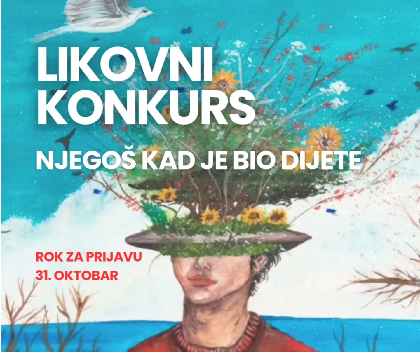 Izložba odabranih radova likovnog konkursa „Njegoš kad je bio dijete", Crnogorska galerija umjetnosti „Miodrag Dado Đurić"