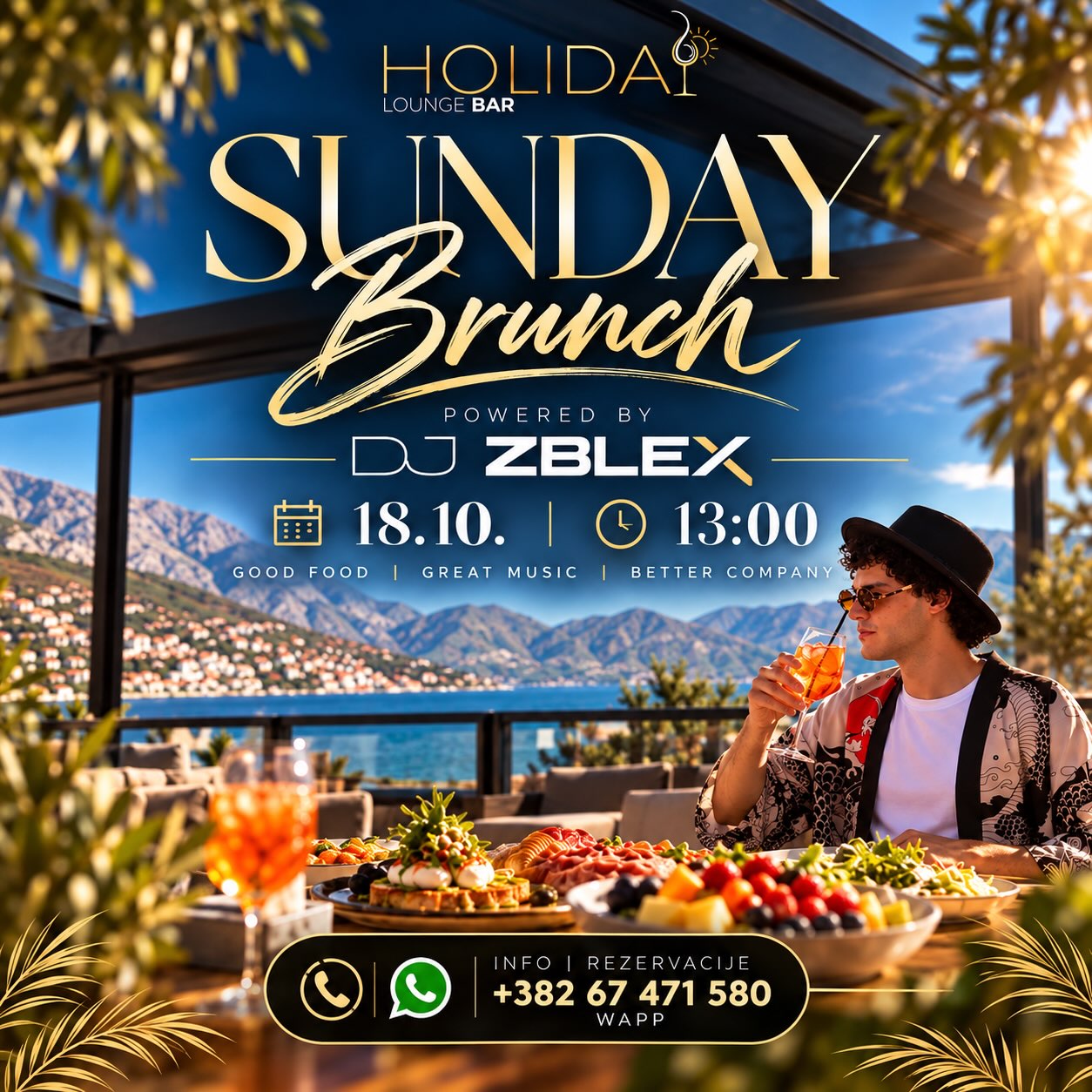 Sunday Brunch u Holiday Lounge Bar-u, Holiday Lounge Bar - Vidikovac, Njivice
