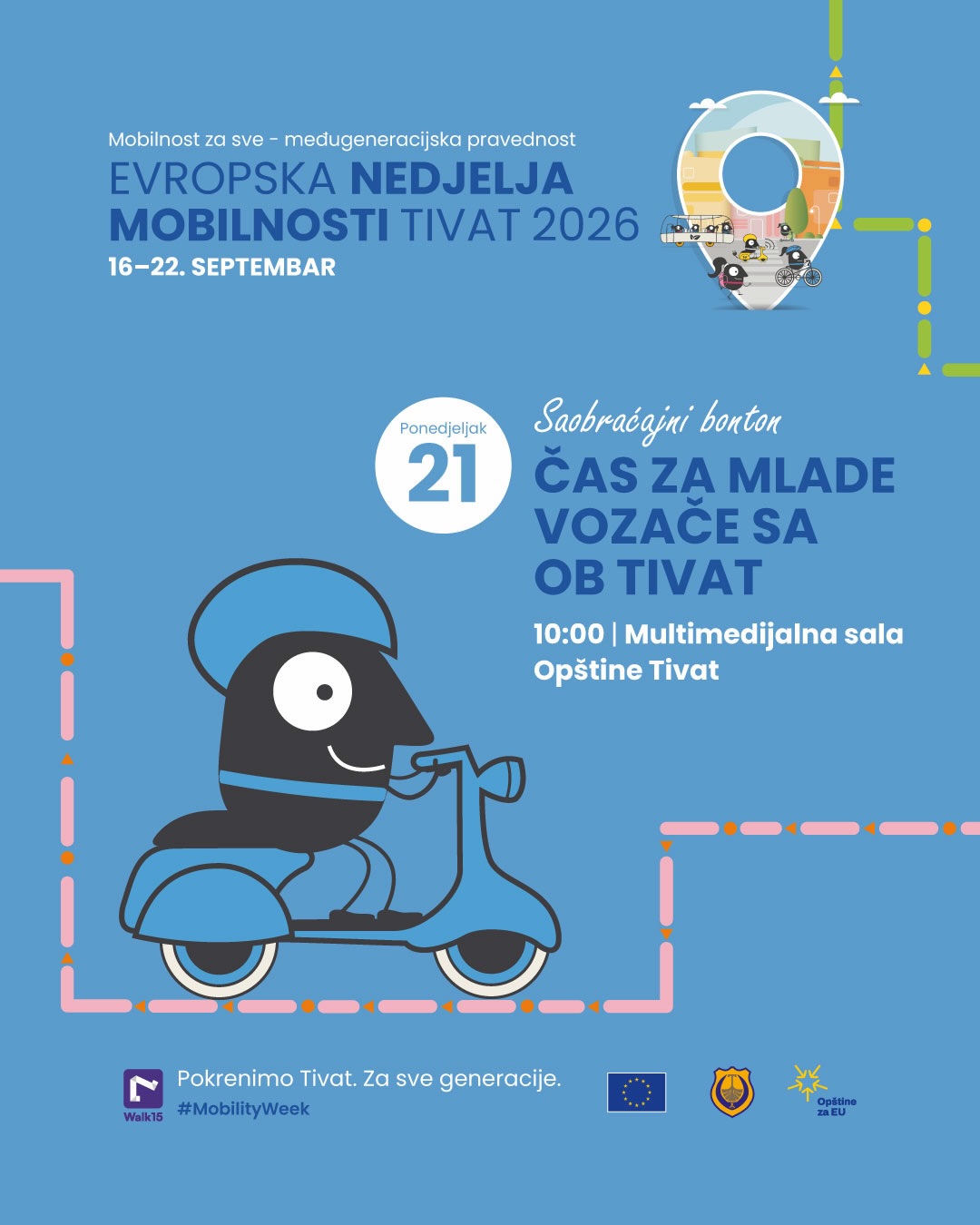 Program za mlade vozače, Multimedijalna sala Opštine Tivat