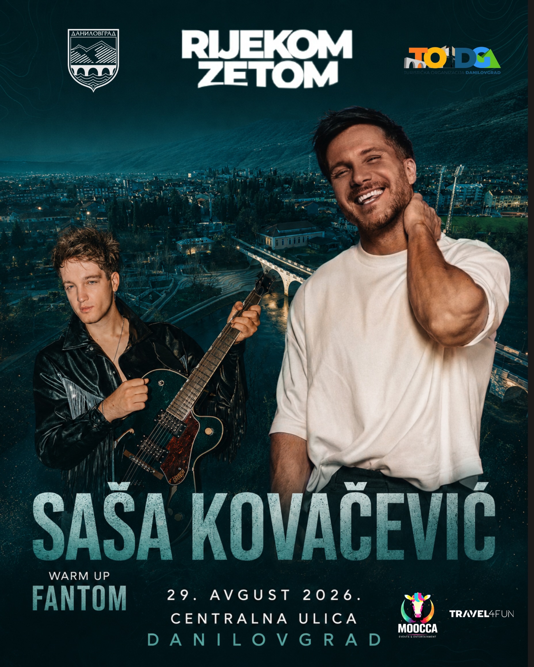 Saša Kovačević - Warm Up: Fantom, Centralna ulica, Danilovgrad
