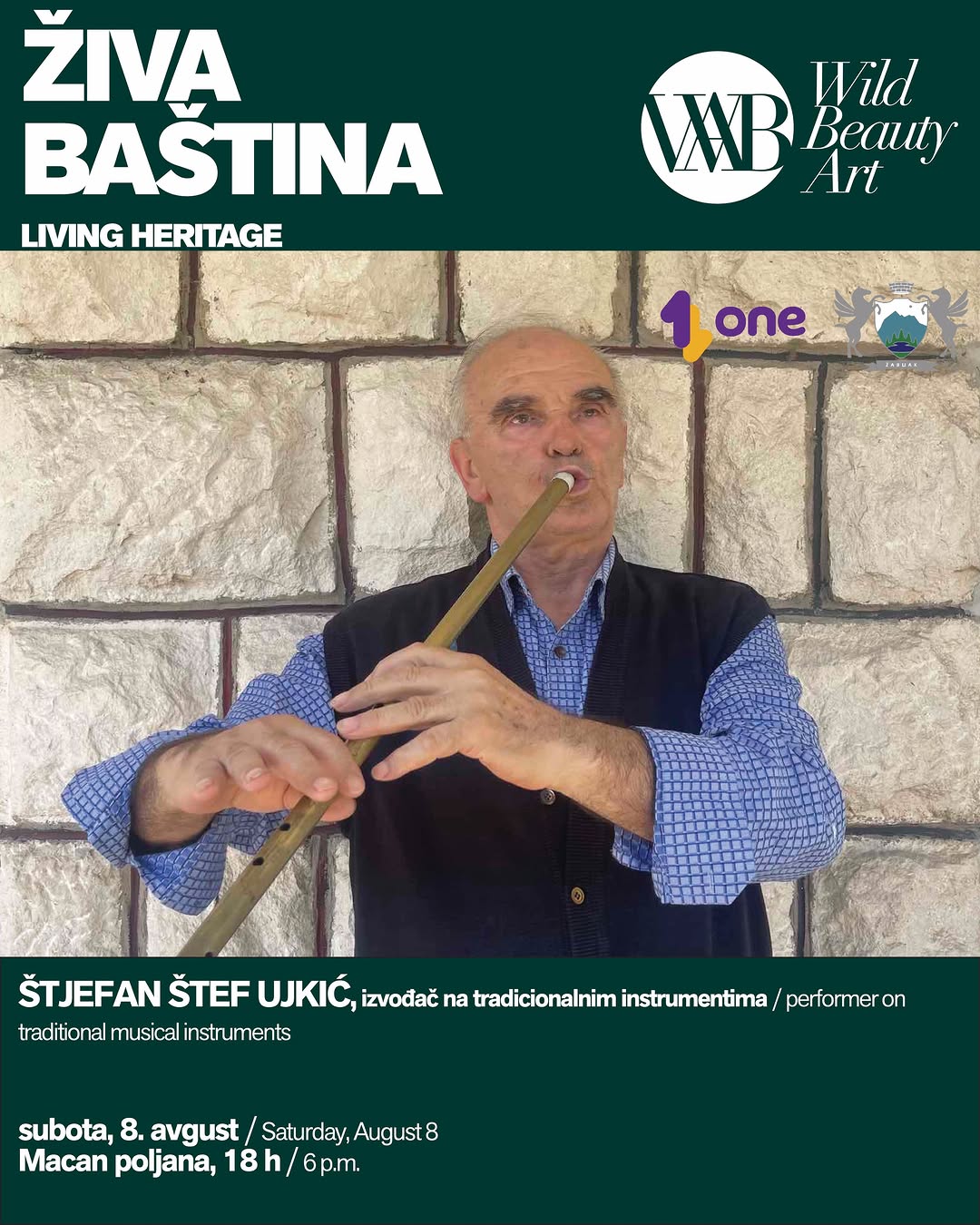 Štjefan Štef Ujkić, izvođač na tradicionalnim instrumentima, Macan poljana